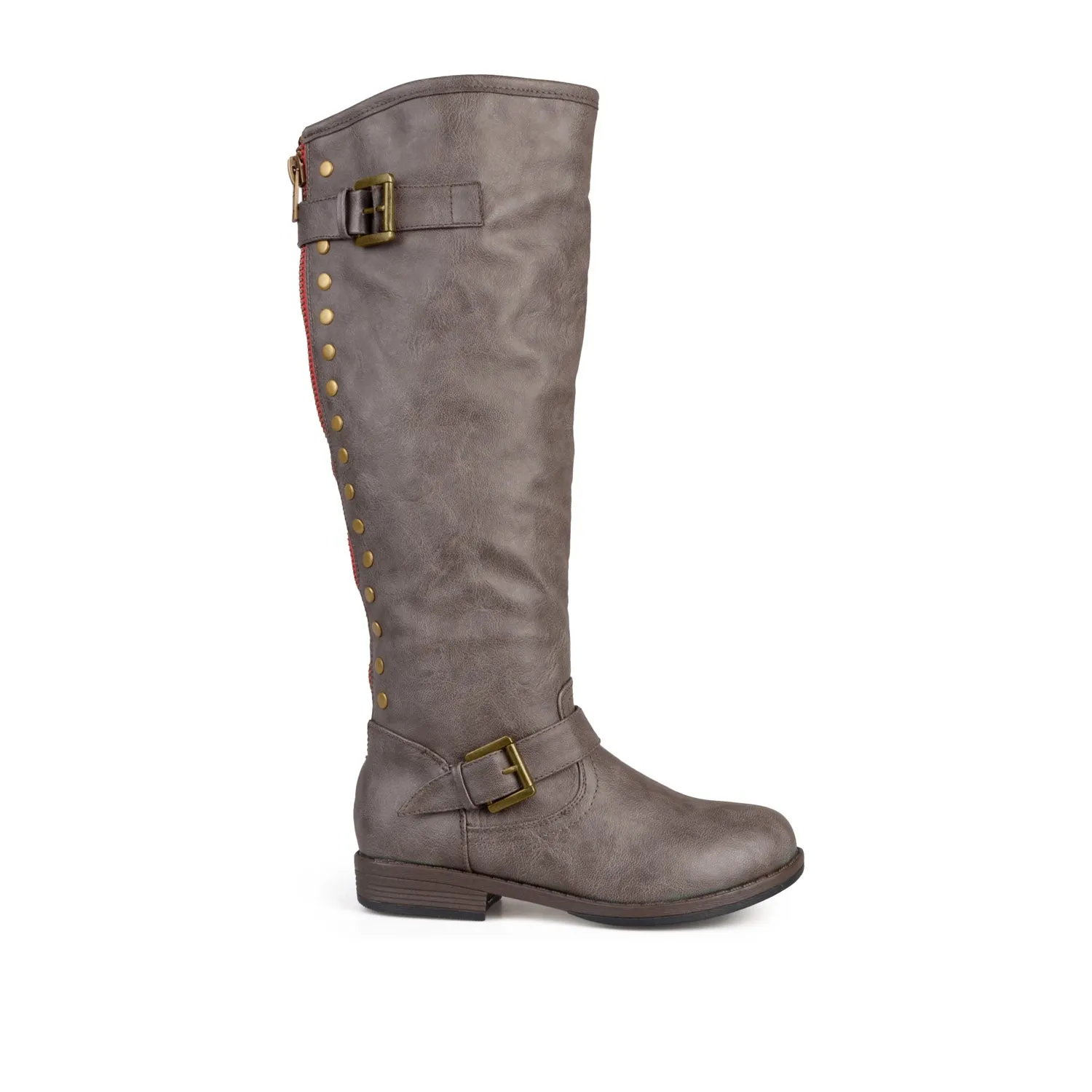 SPOKANE RIDING BOOTS IN FAUX LEATHER soft top