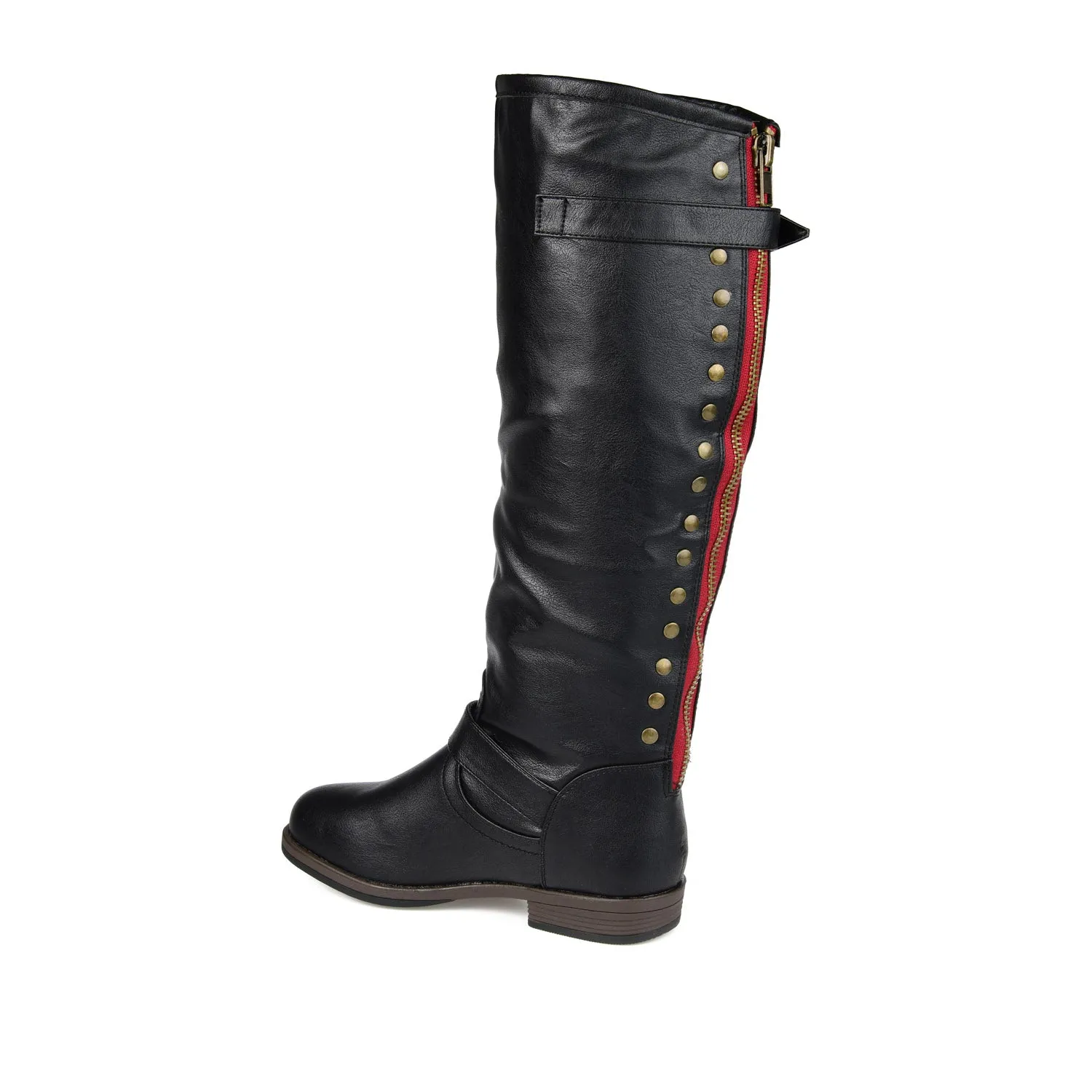 SPOKANE RIDING BOOTS IN FAUX LEATHER soft top
