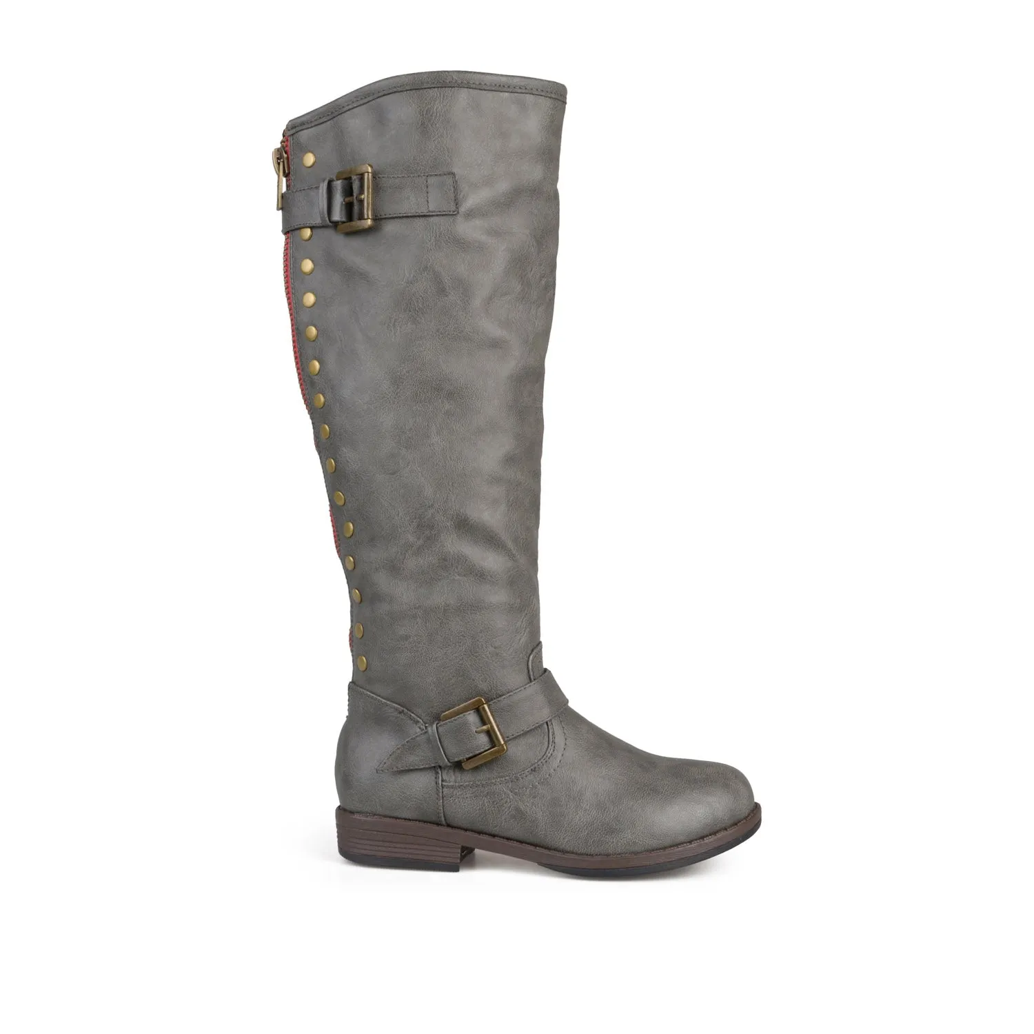 SPOKANE RIDING BOOTS IN FAUX LEATHER soft top