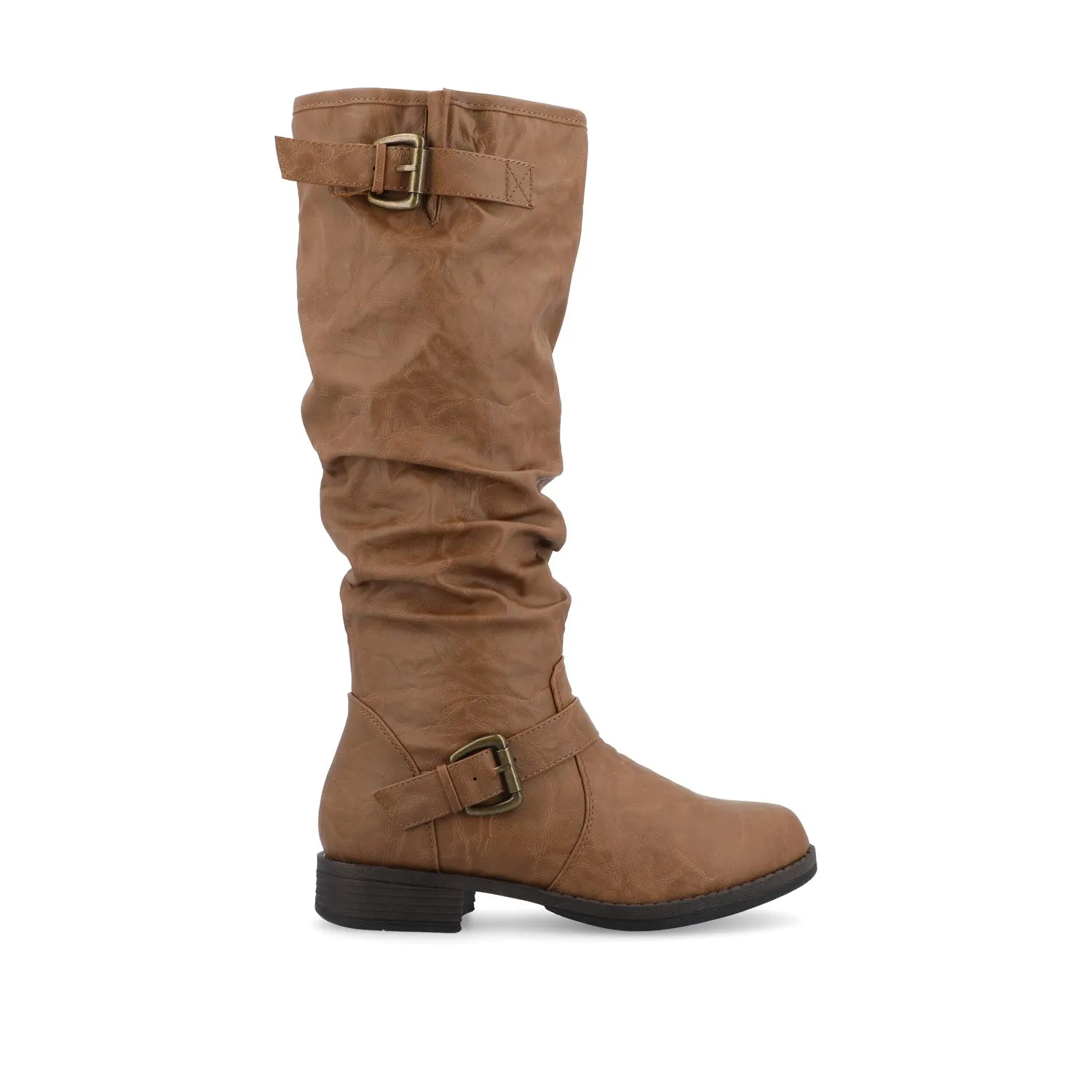 STORMY RIDING BOOTS IN FAUX LEATHER grunge touch
