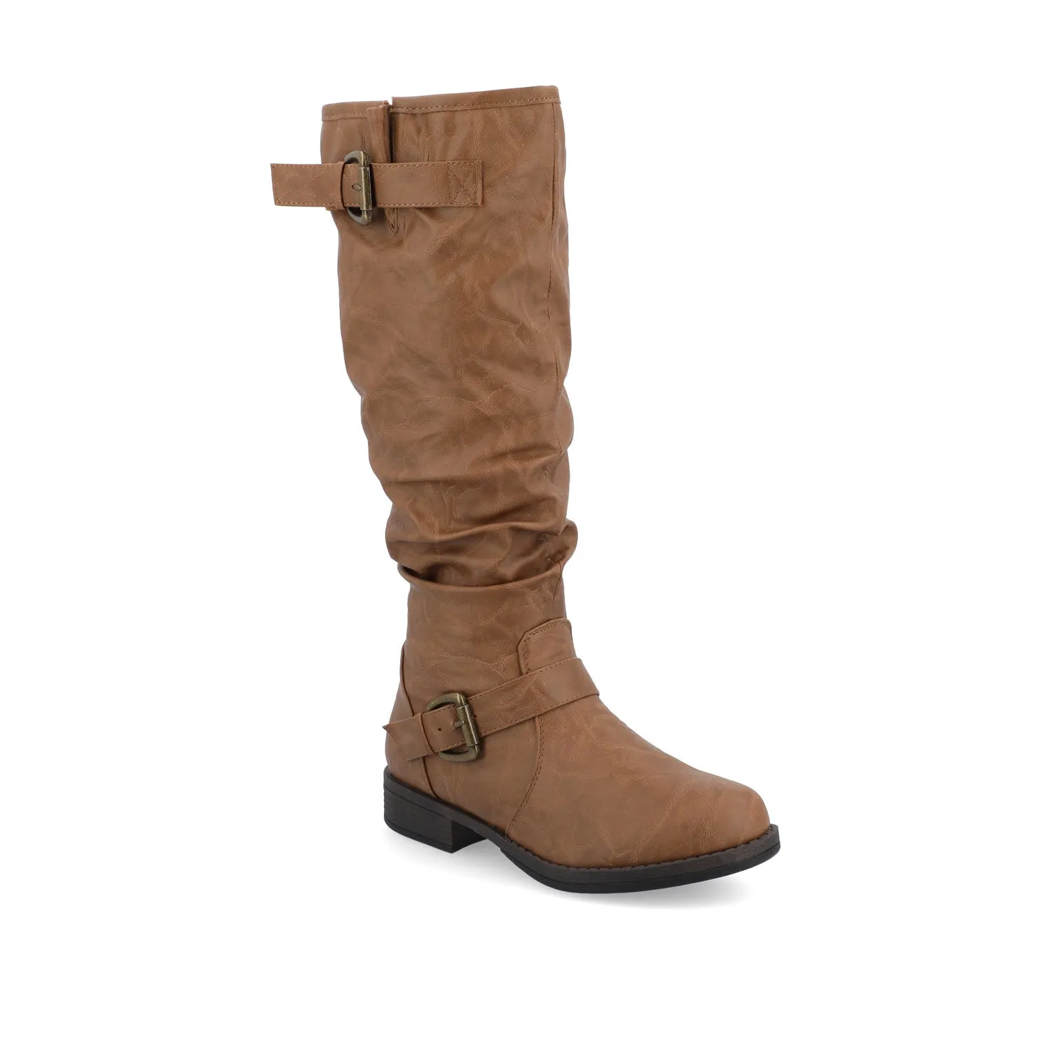 STORMY RIDING BOOTS IN FAUX LEATHER grunge touch