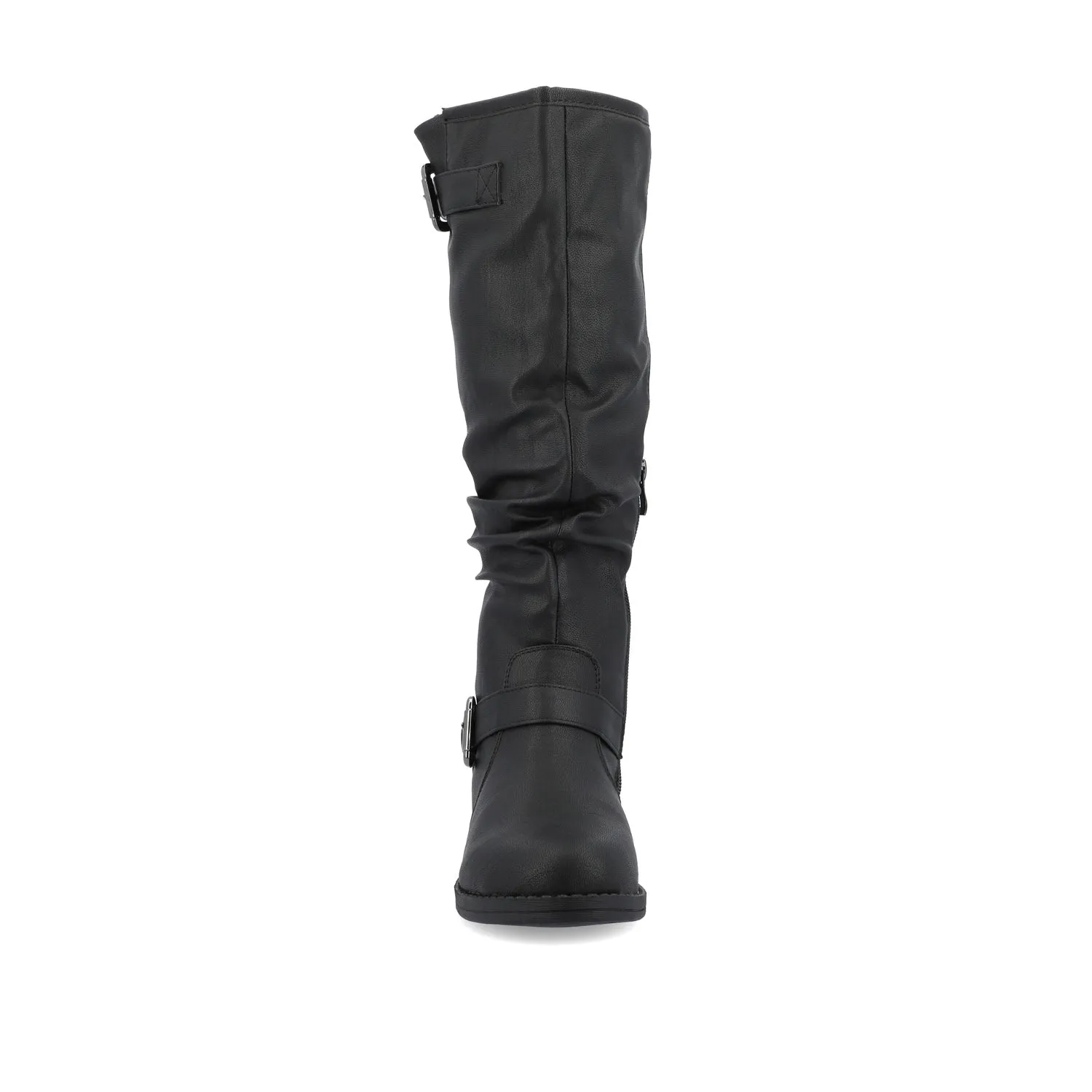 STORMY RIDING BOOTS IN FAUX LEATHER grunge touch
