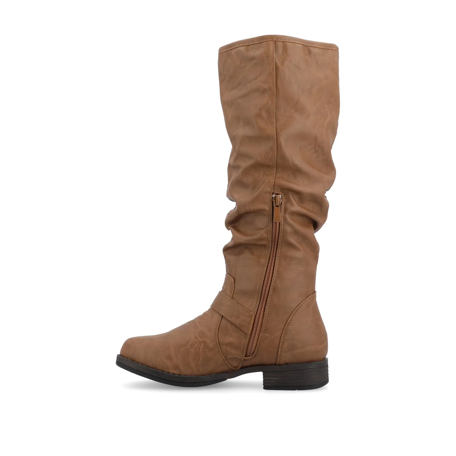 STORMY RIDING BOOTS IN FAUX LEATHER grunge touch