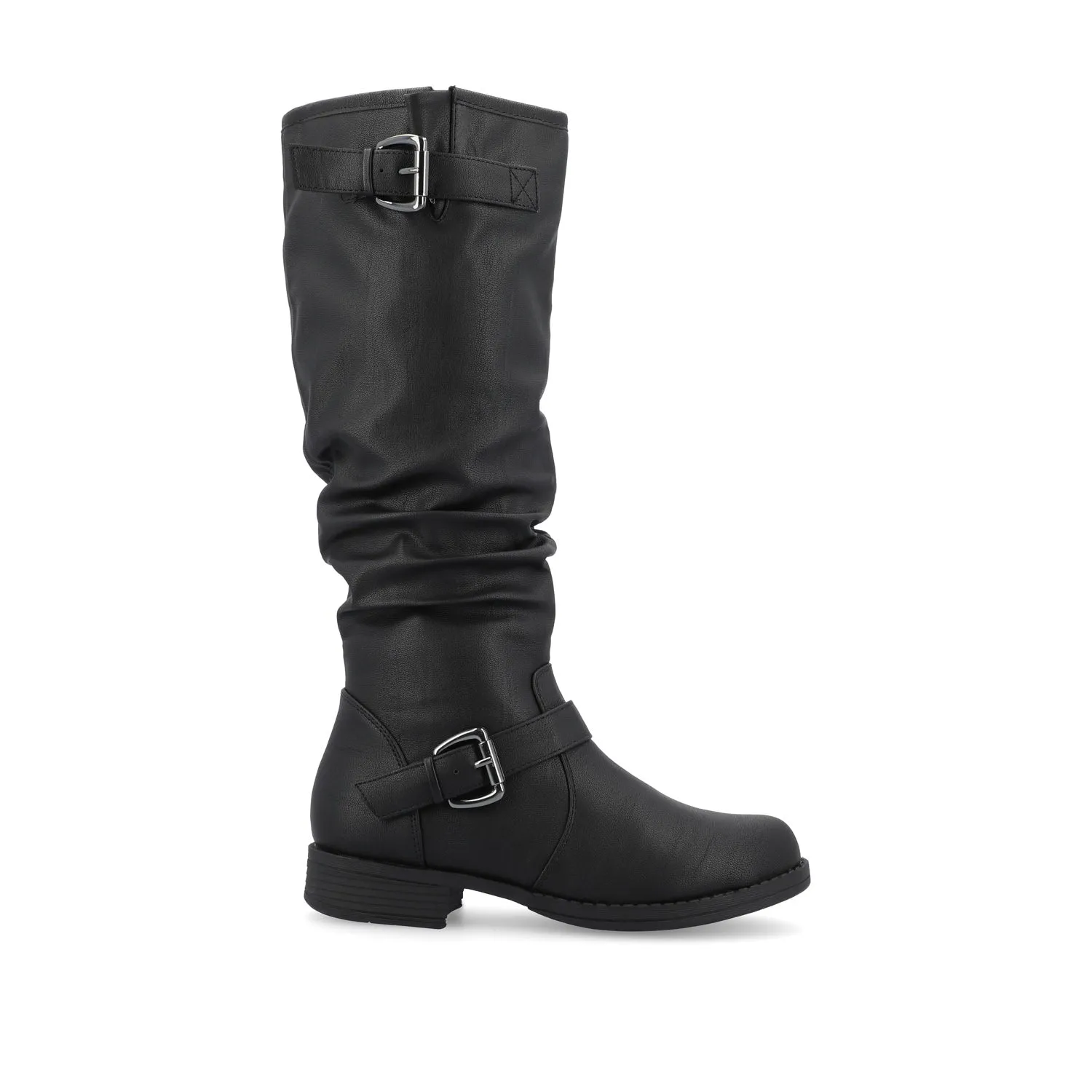 STORMY RIDING BOOTS IN FAUX LEATHER grunge touch