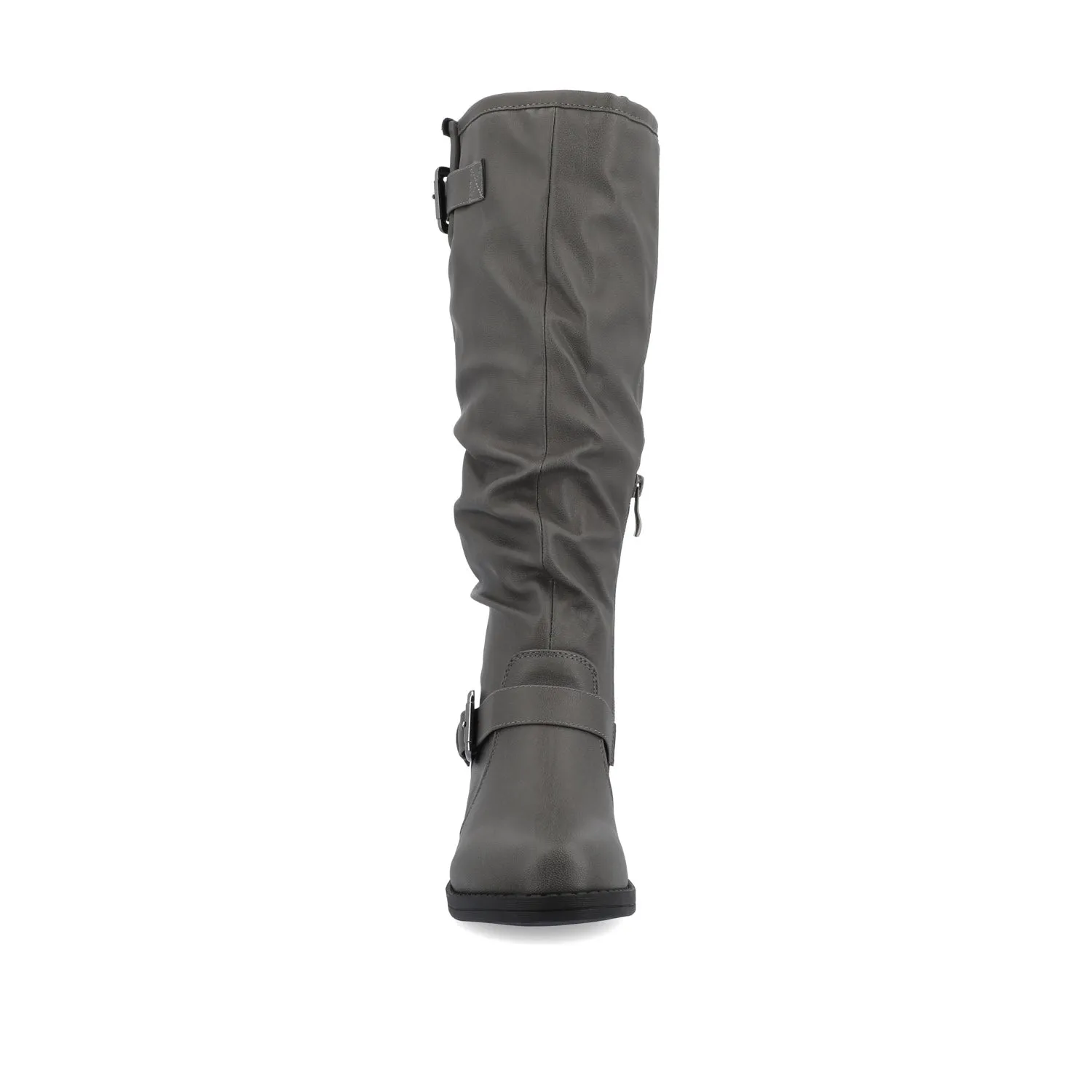 STORMY RIDING BOOTS IN FAUX LEATHER grunge touch
