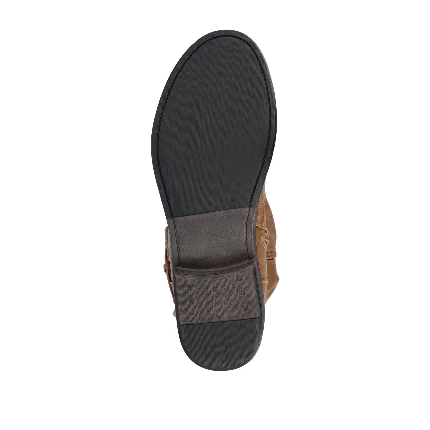 STORMY RIDING BOOTS IN FAUX LEATHER grunge touch