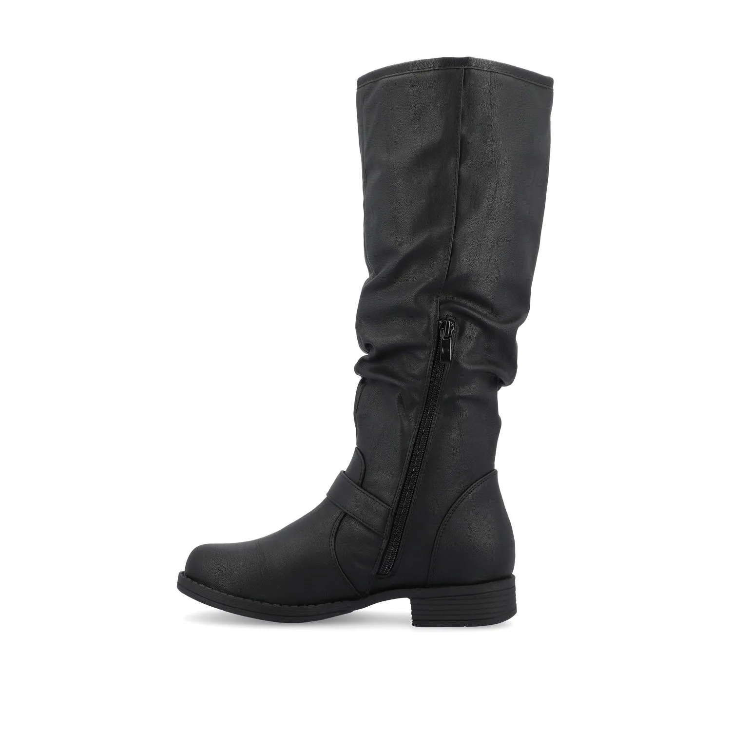 STORMY RIDING BOOTS IN FAUX LEATHER grunge touch