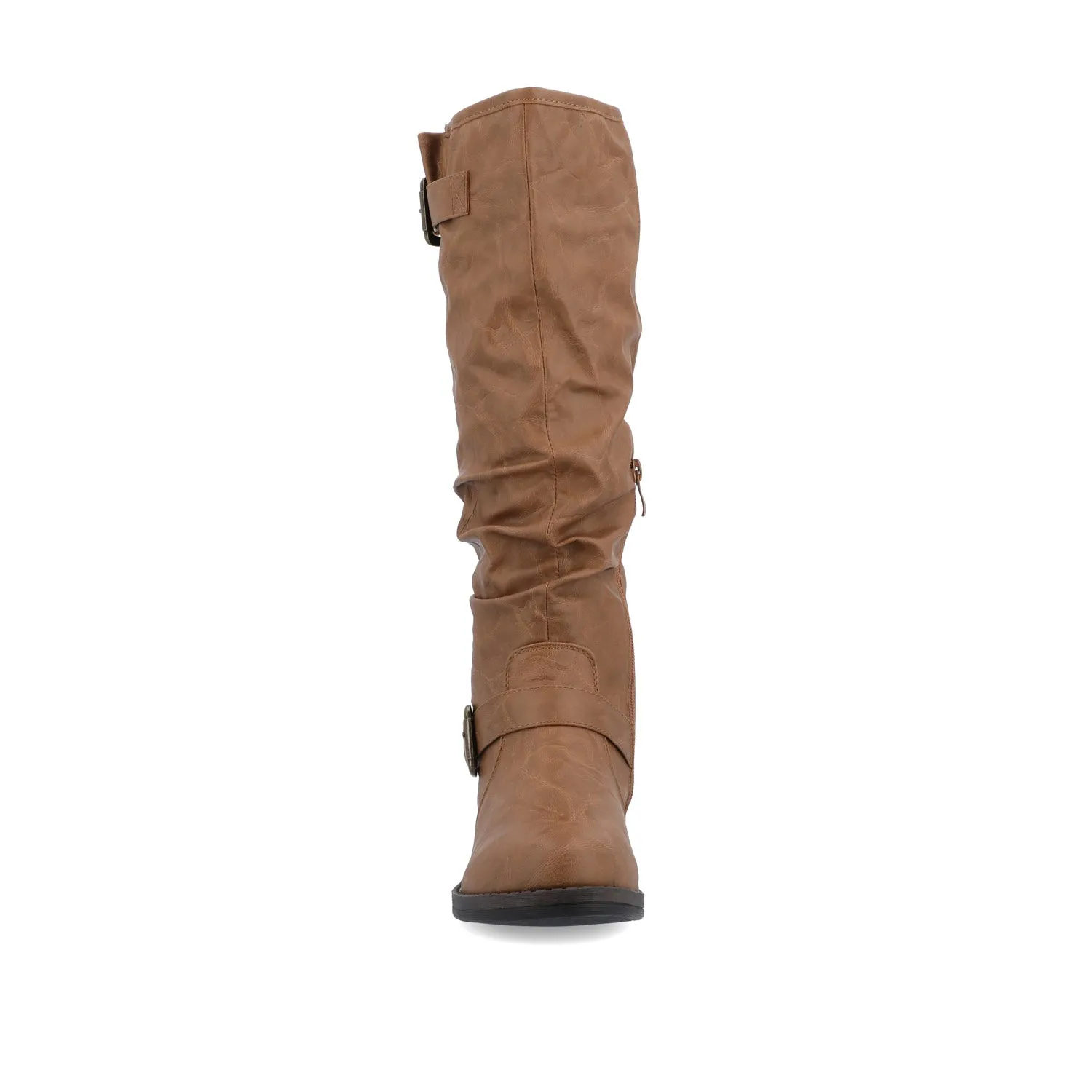 STORMY RIDING BOOTS IN FAUX LEATHER grunge touch
