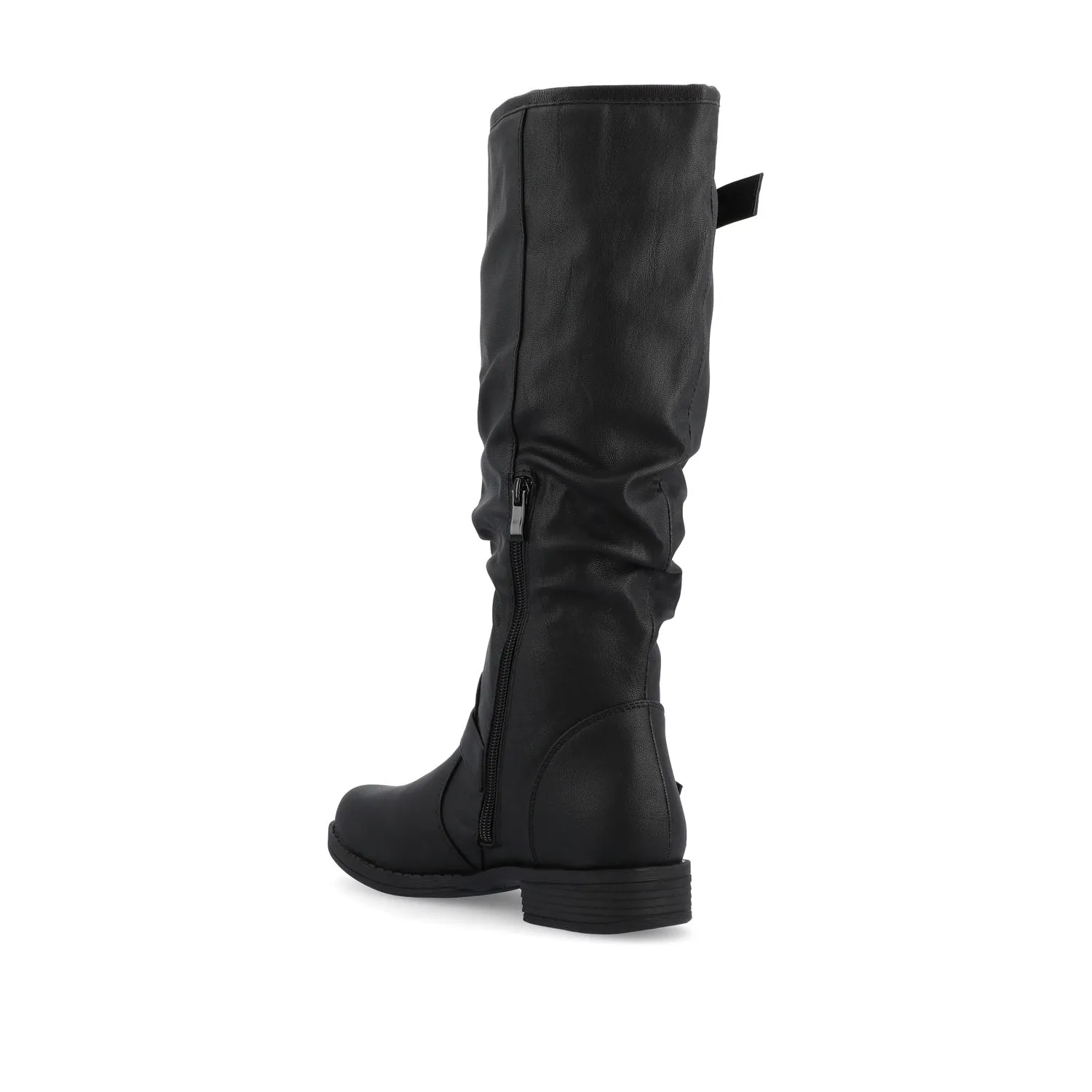 STORMY RIDING BOOTS IN FAUX LEATHER grunge touch