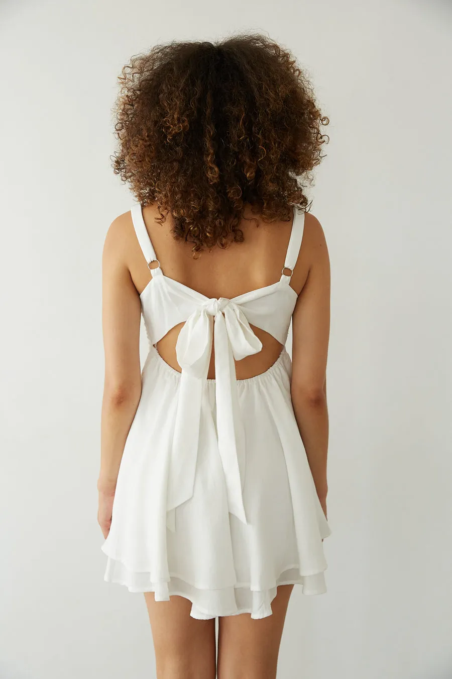 Suki Twist Babydoll Mini Dress romance mind