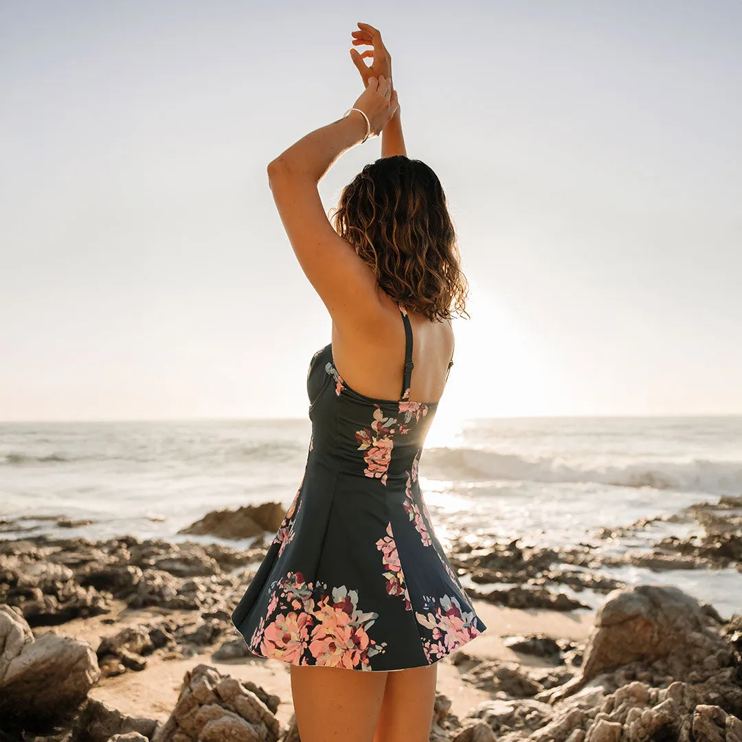 Swim Dress, Dahlia sunset dip