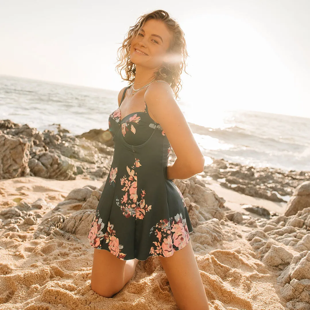 Swim Dress, Dahlia sunset dip