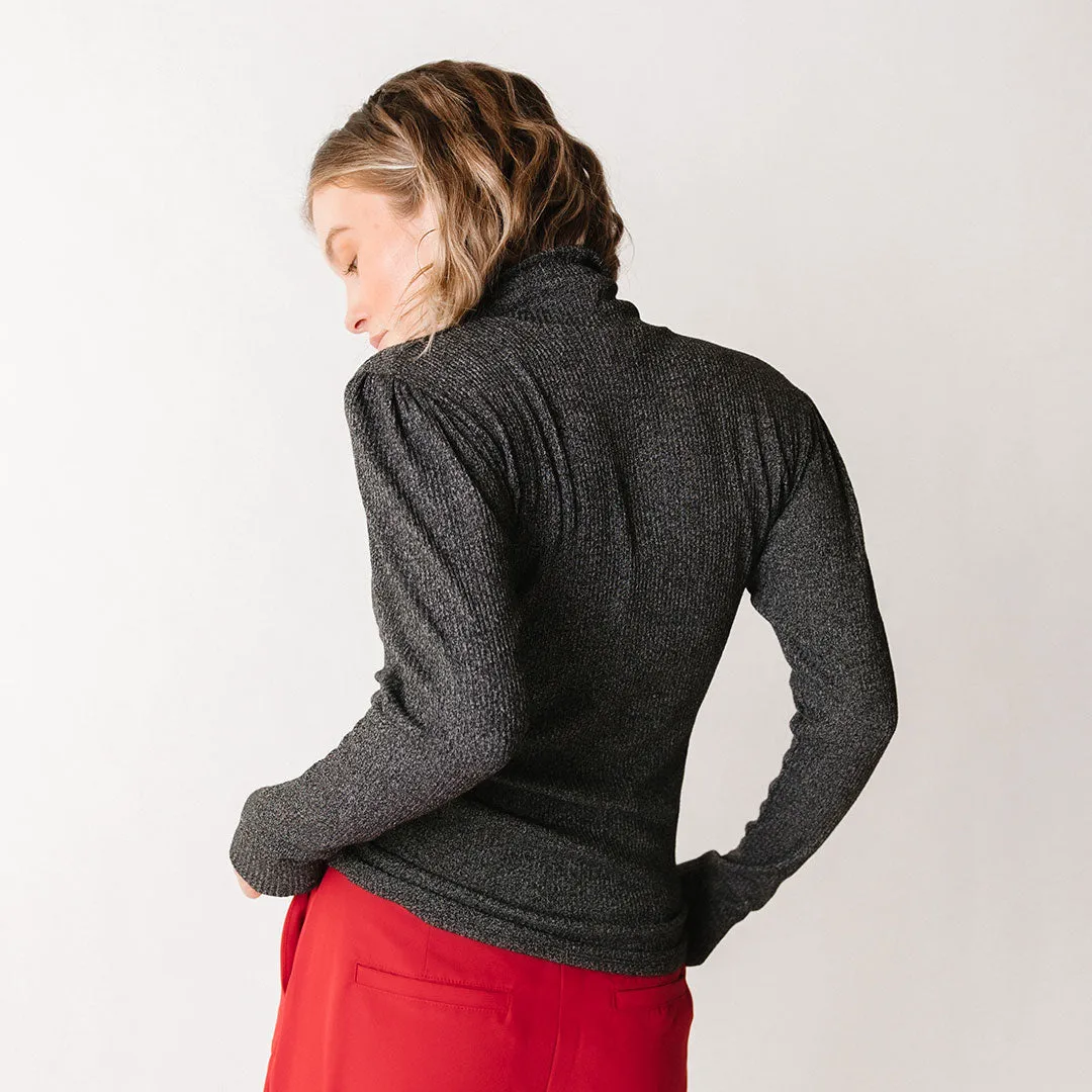 Sydney Turtleneck, Black shade block