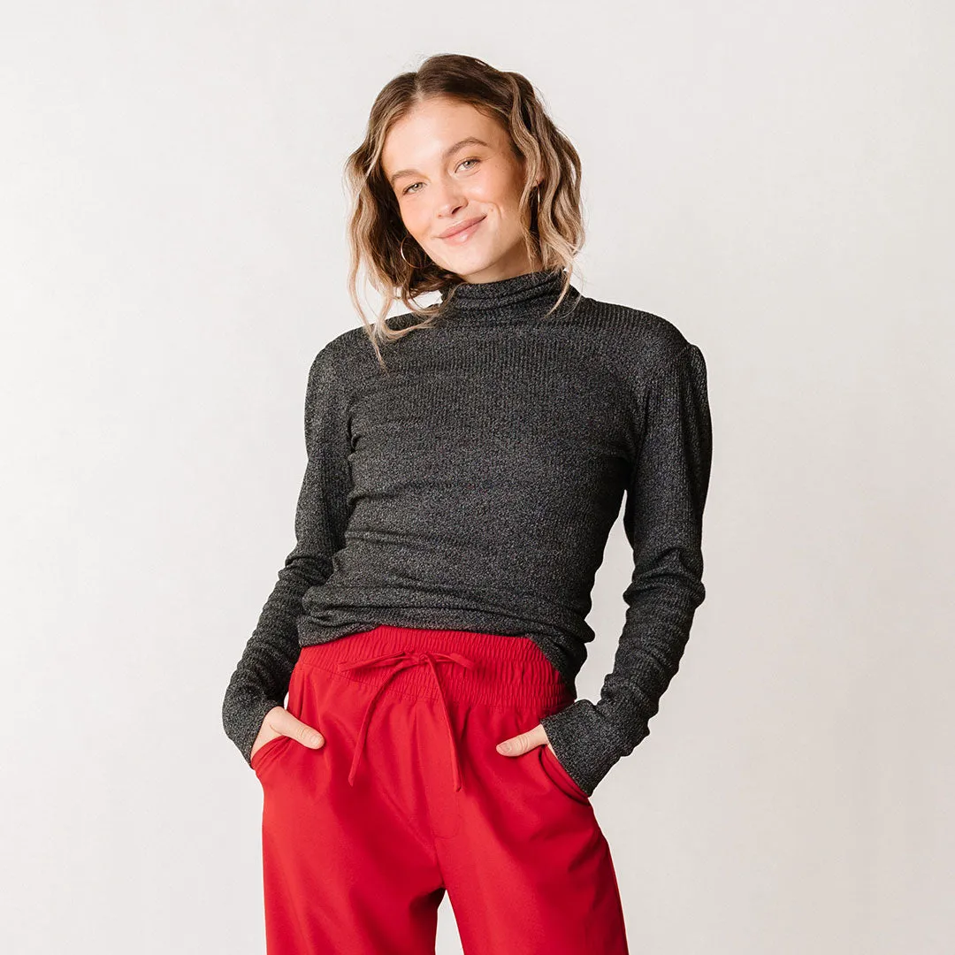 Sydney Turtleneck, Black shade block
