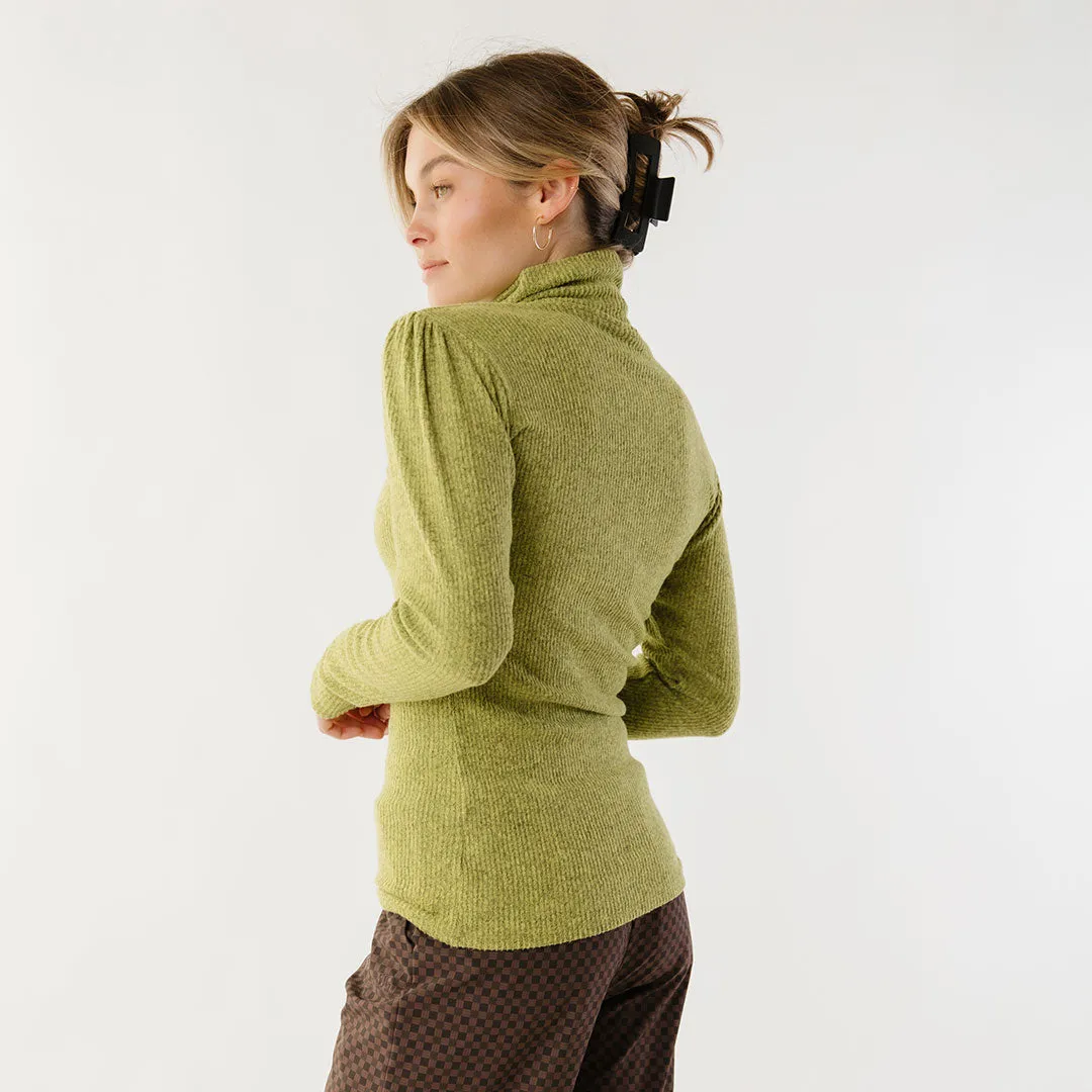 Sydney Turtleneck, Chartreuse silent feel