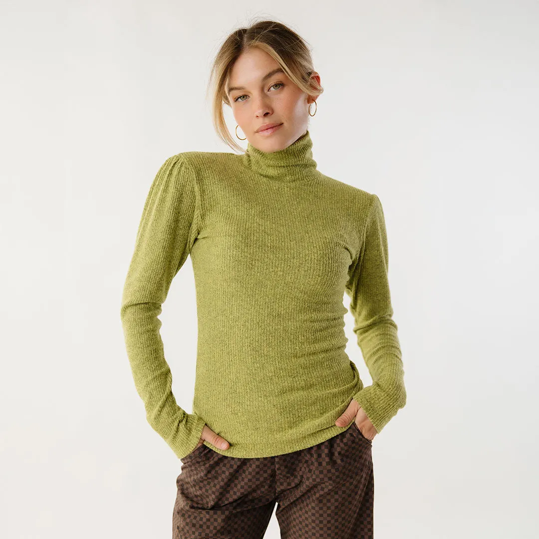 Sydney Turtleneck, Chartreuse silent feel