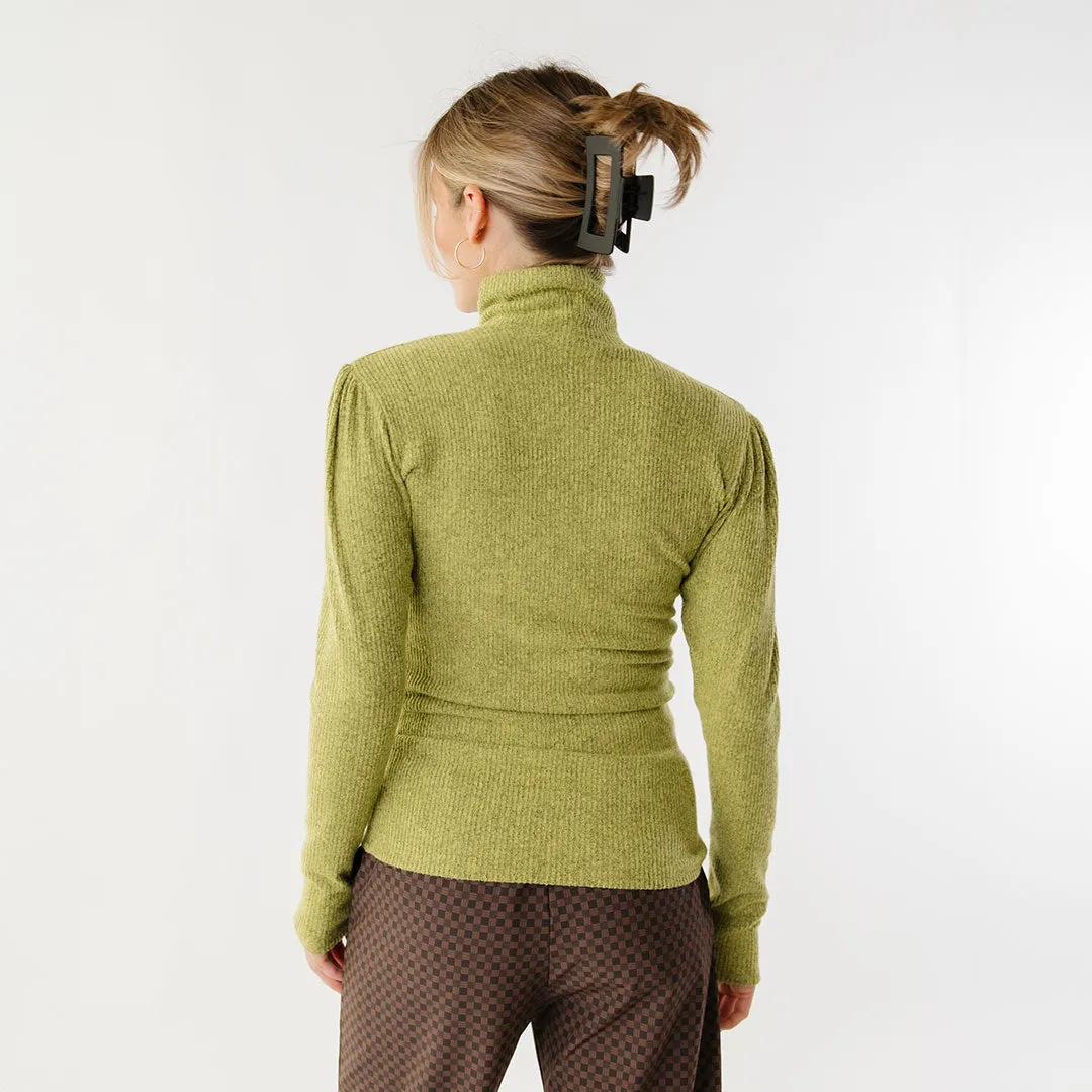 Sydney Turtleneck, Chartreuse silent feel