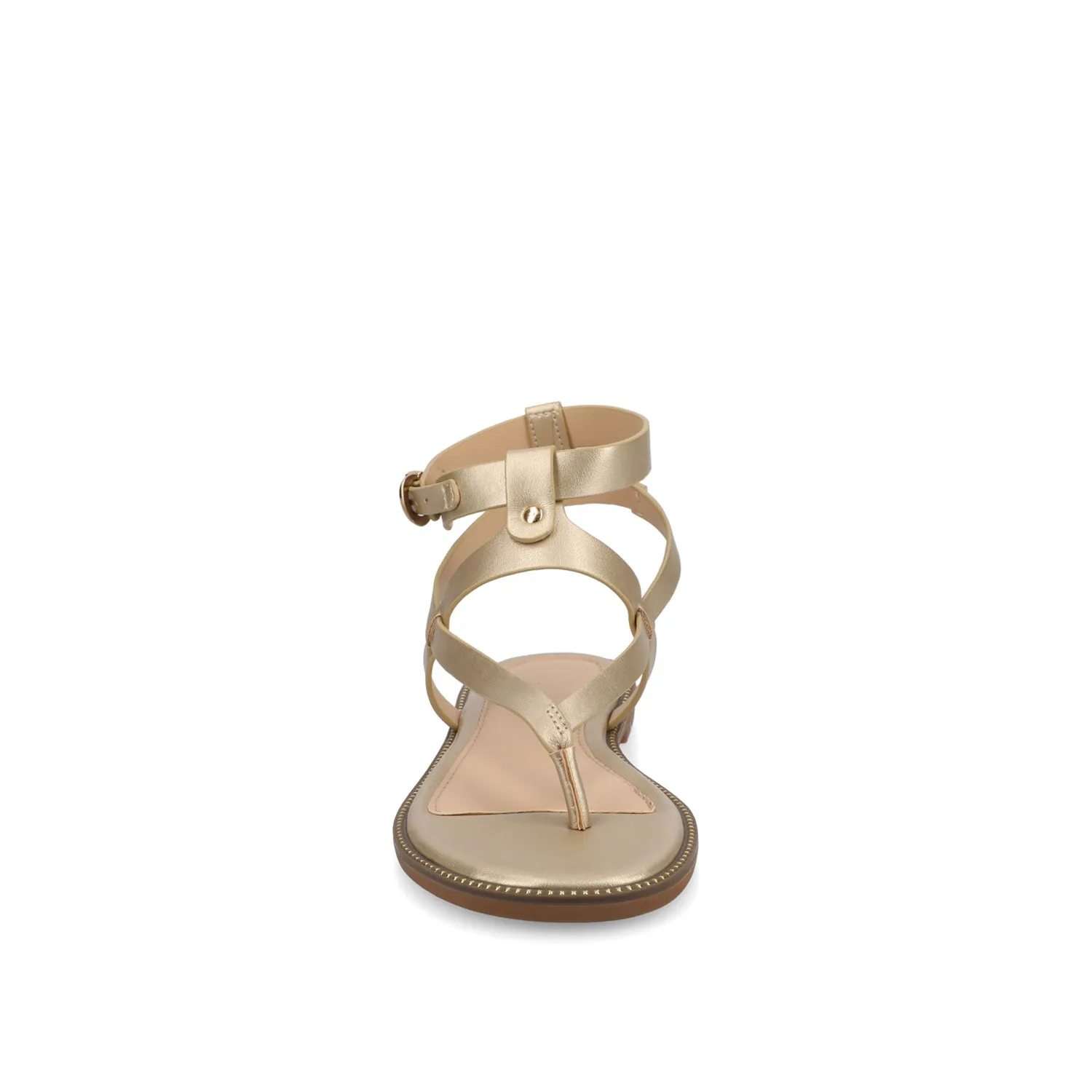 TANGIE MULTI STRAP SANDALS IN FAUX LEATHER laid back