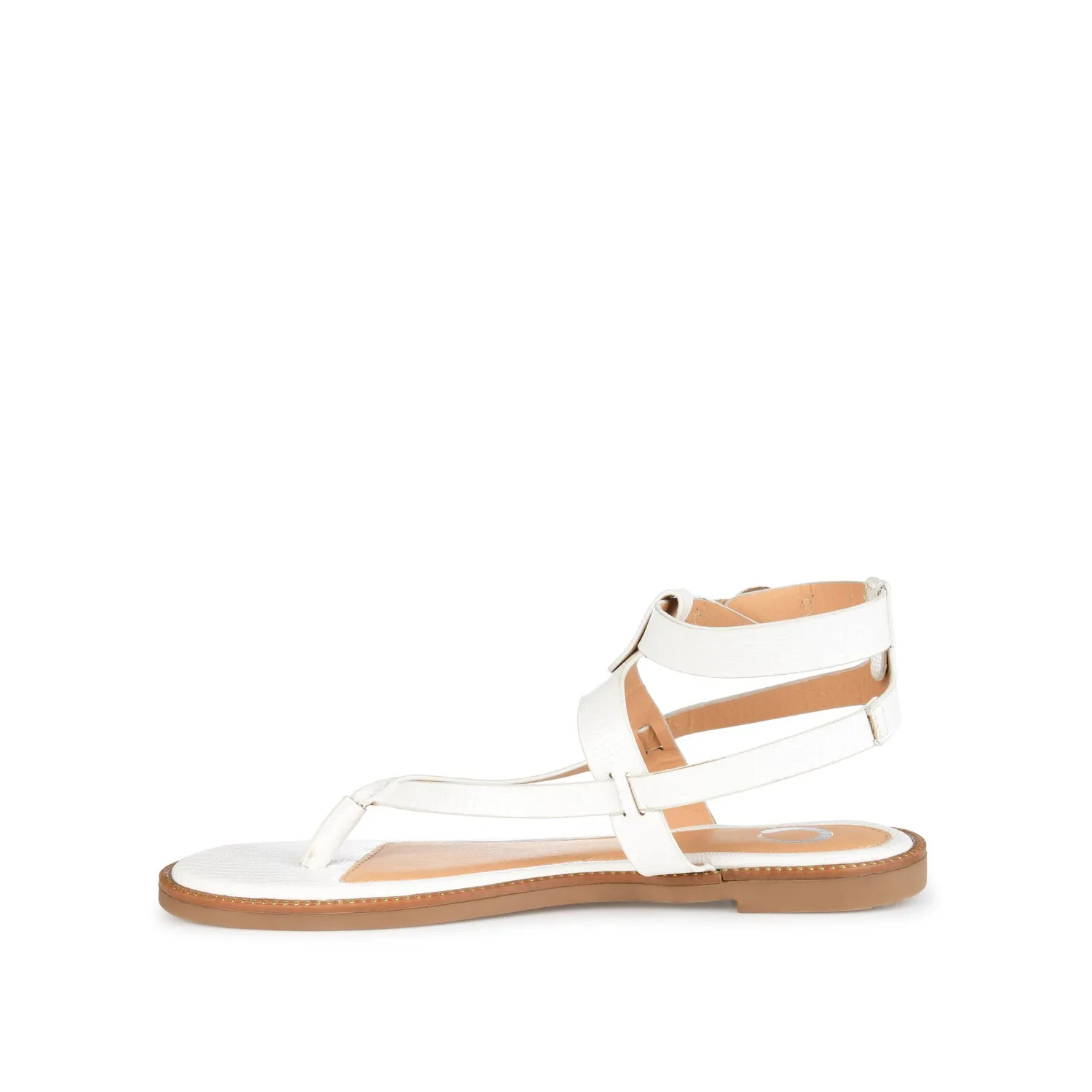 TANGIE MULTI STRAP SANDALS IN FAUX LEATHER laid back