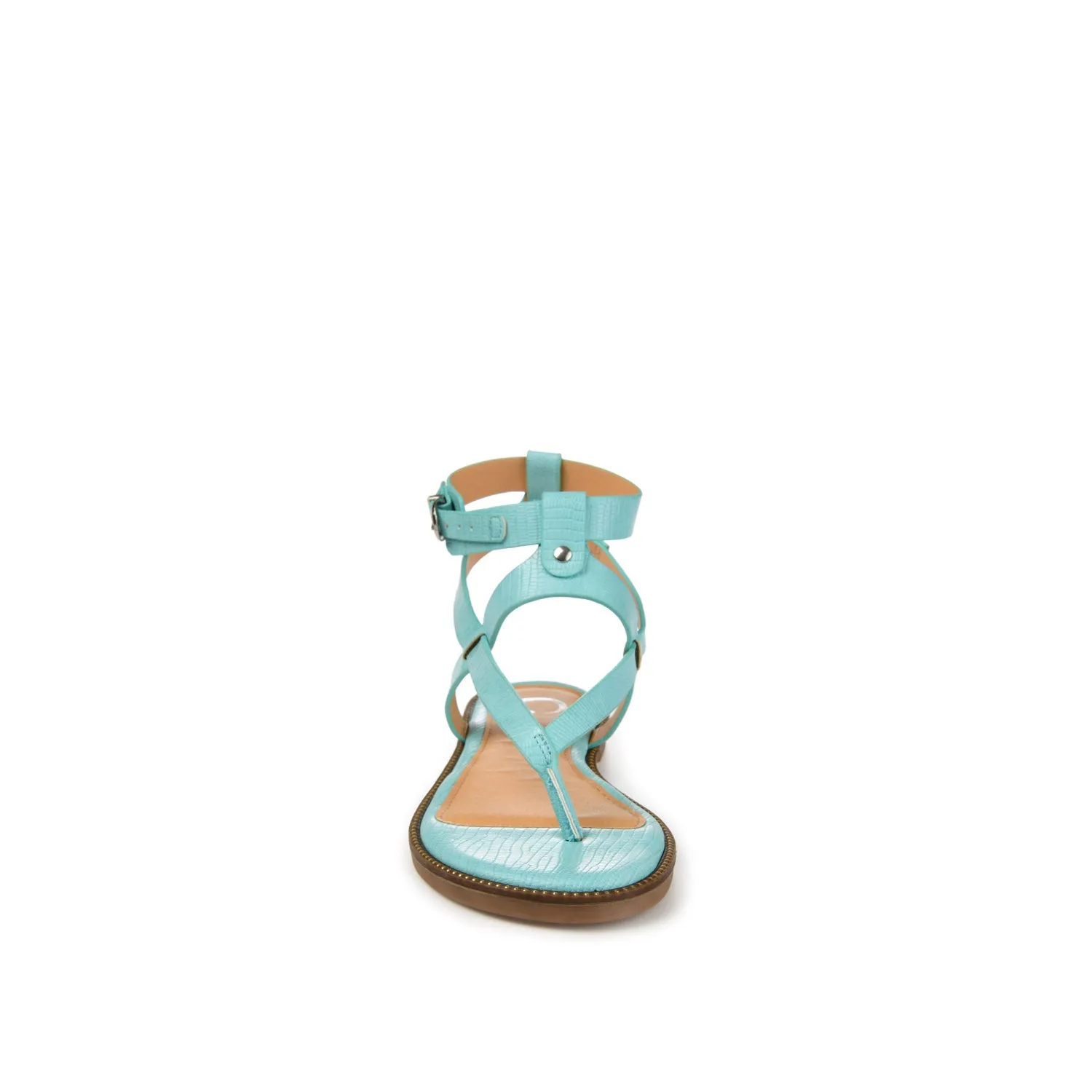 TANGIE MULTI STRAP SANDALS IN FAUX LEATHER laid back