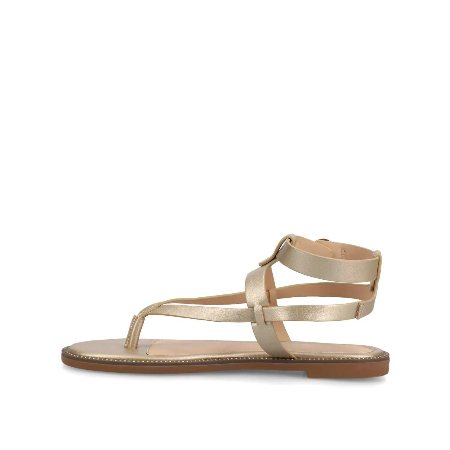 TANGIE MULTI STRAP SANDALS IN FAUX LEATHER laid back