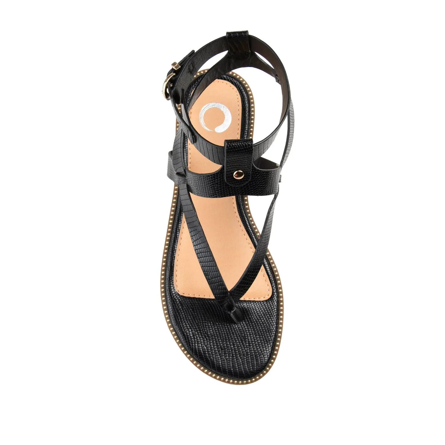TANGIE MULTI STRAP SANDALS IN FAUX LEATHER laid back