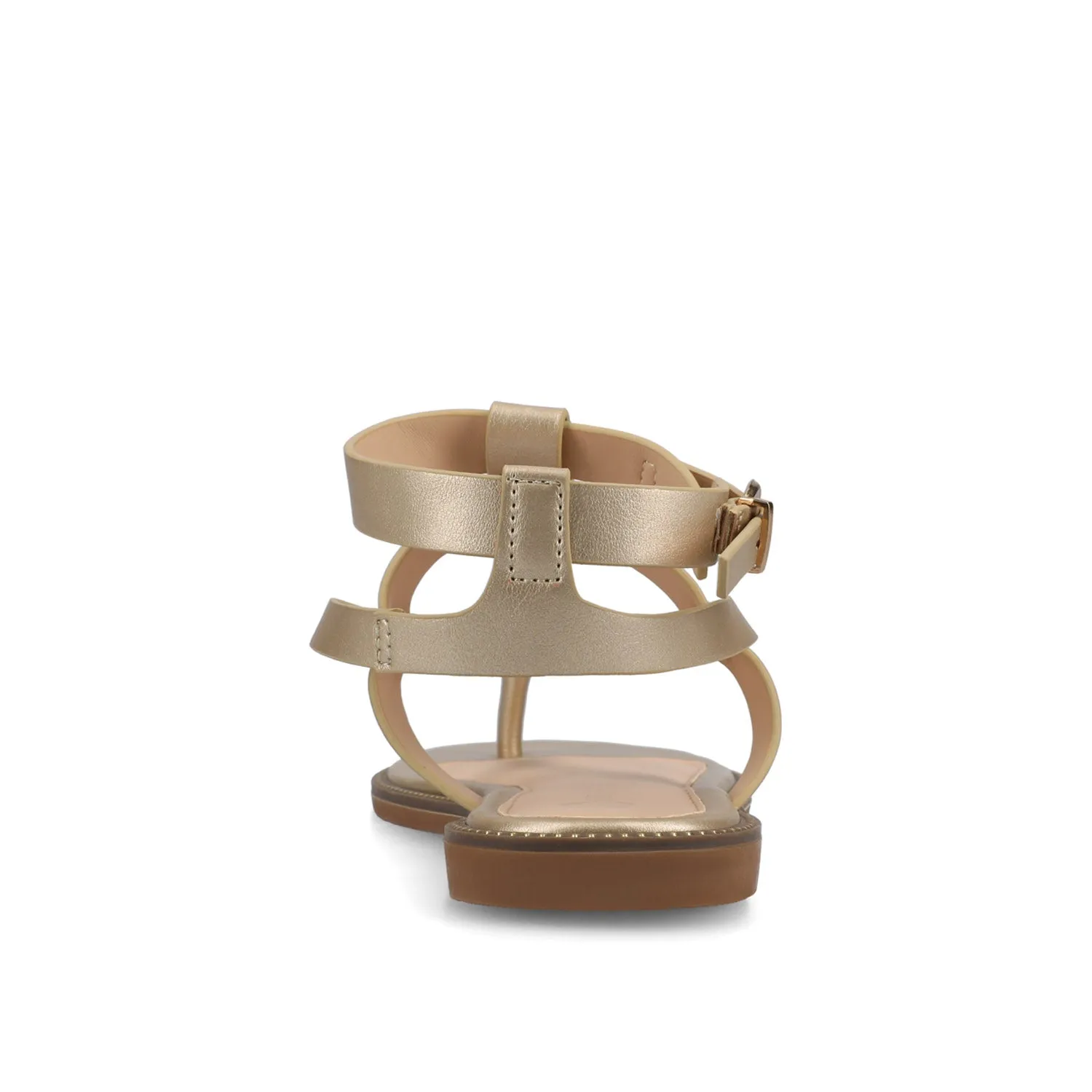 TANGIE MULTI STRAP SANDALS IN FAUX LEATHER laid back