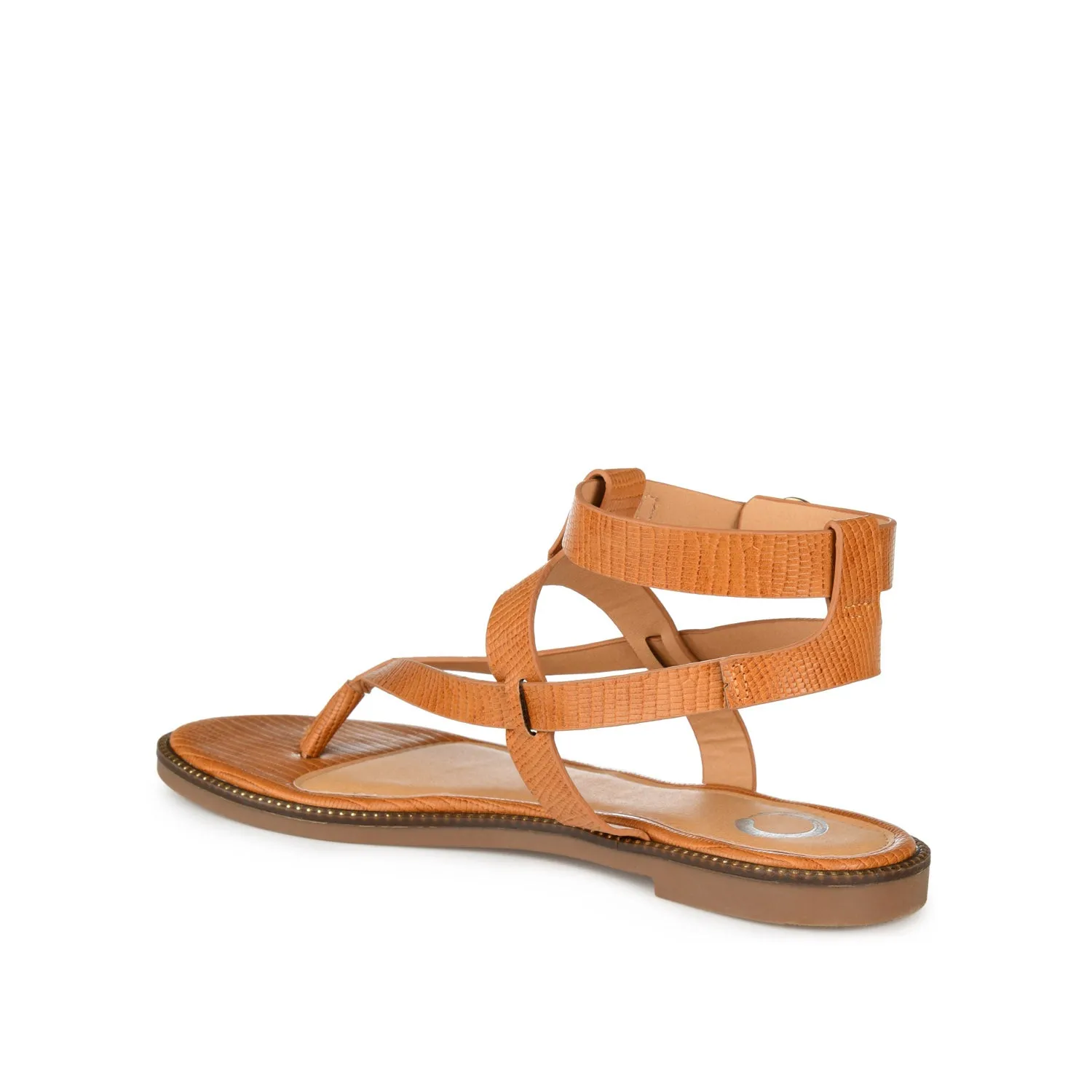 TANGIE MULTI STRAP SANDALS IN FAUX LEATHER laid back