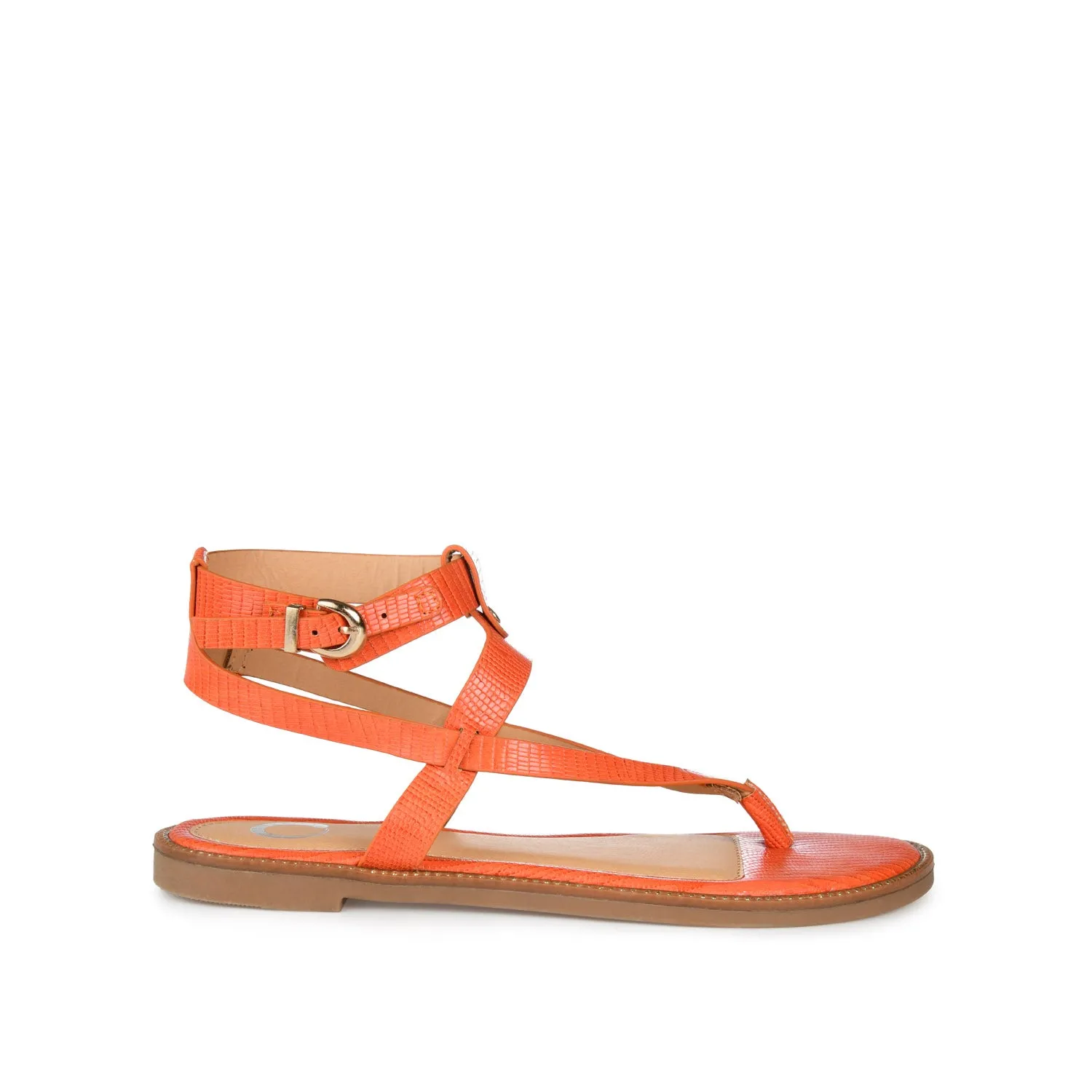 TANGIE MULTI STRAP SANDALS IN FAUX LEATHER laid back