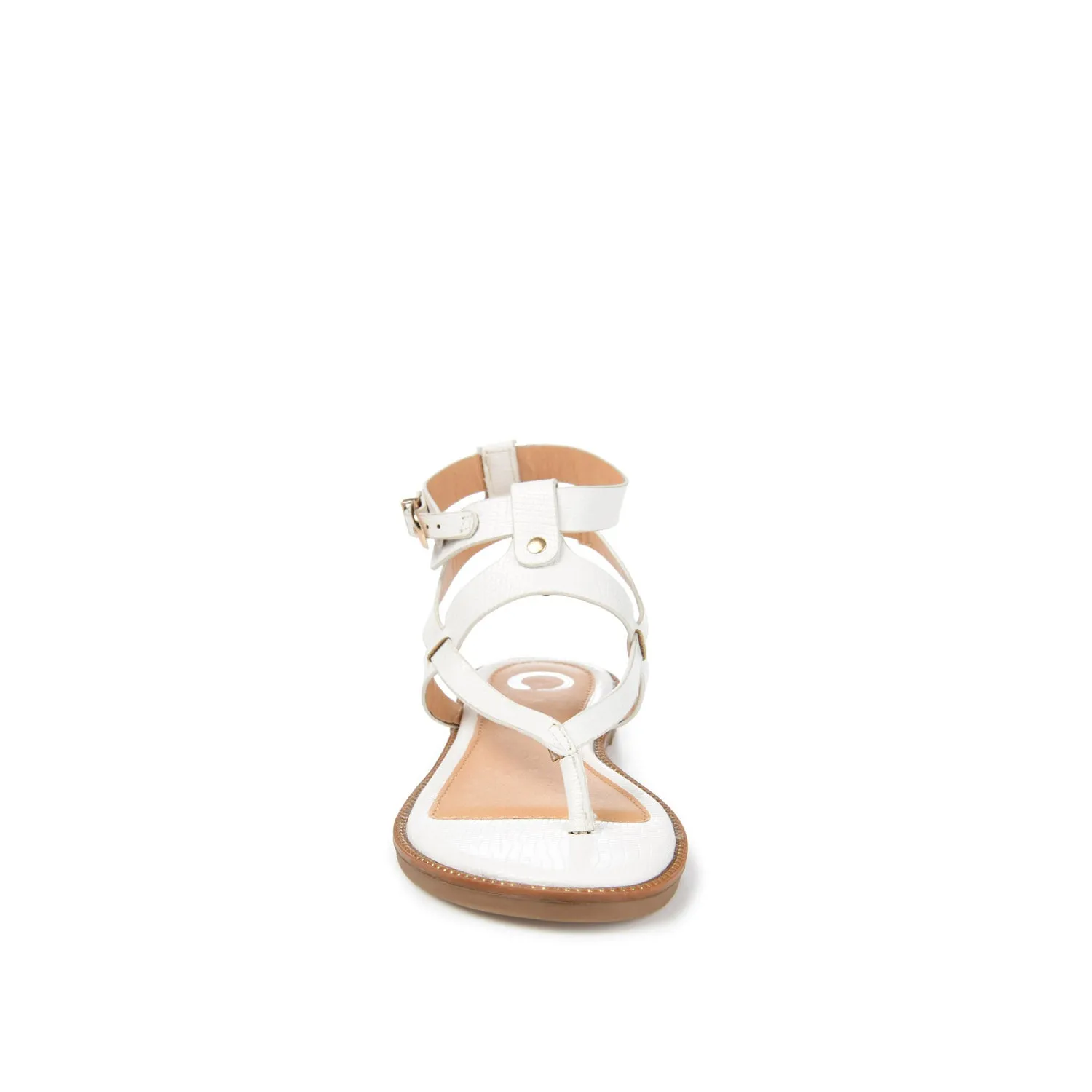 TANGIE MULTI STRAP SANDALS IN FAUX LEATHER laid back