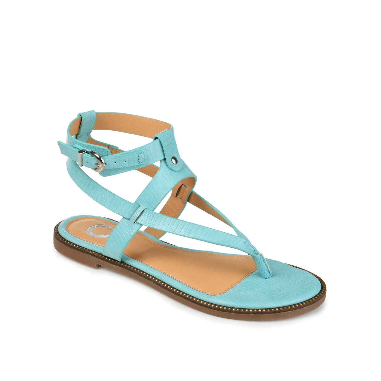 TANGIE MULTI STRAP SANDALS IN FAUX LEATHER laid back