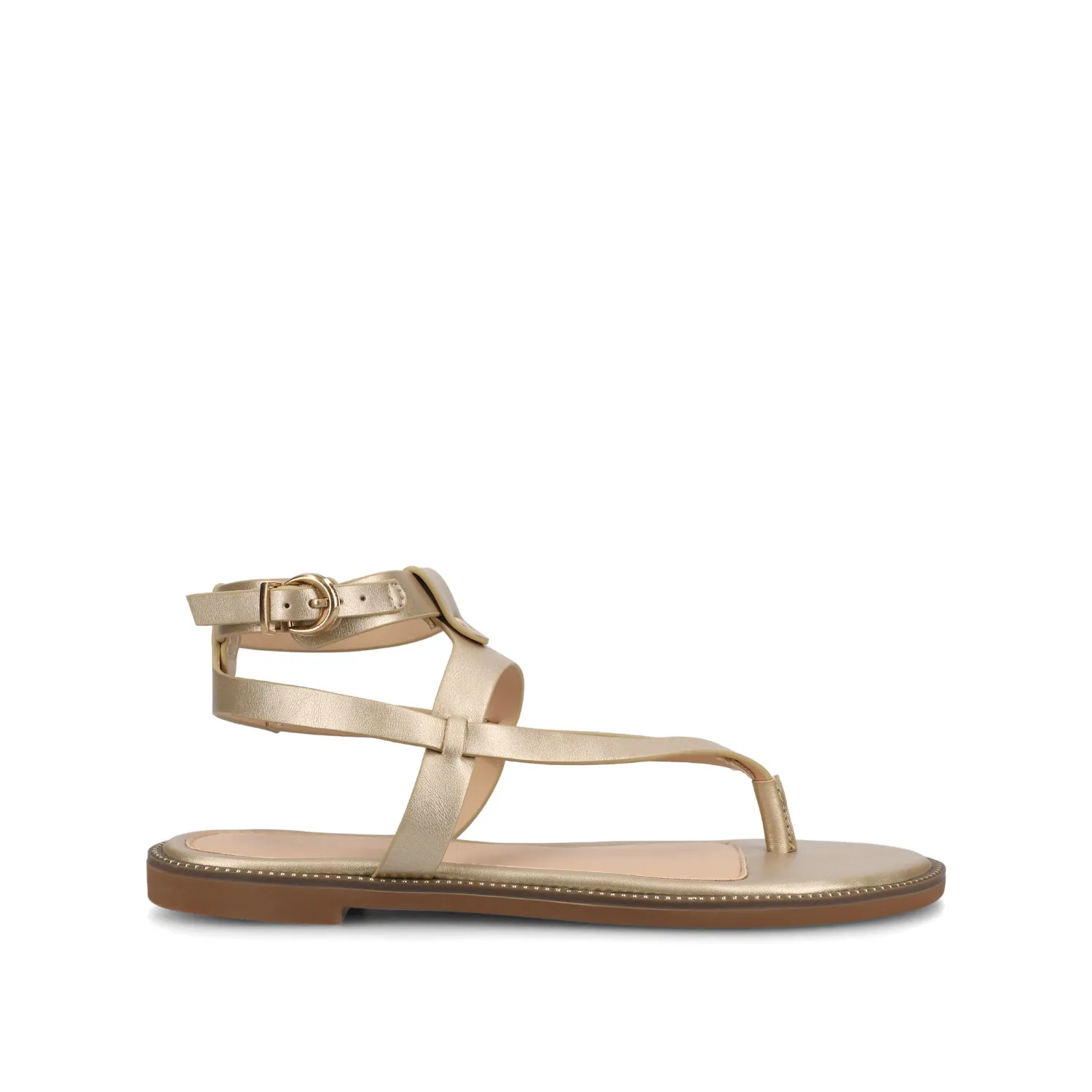 TANGIE MULTI STRAP SANDALS IN FAUX LEATHER laid back
