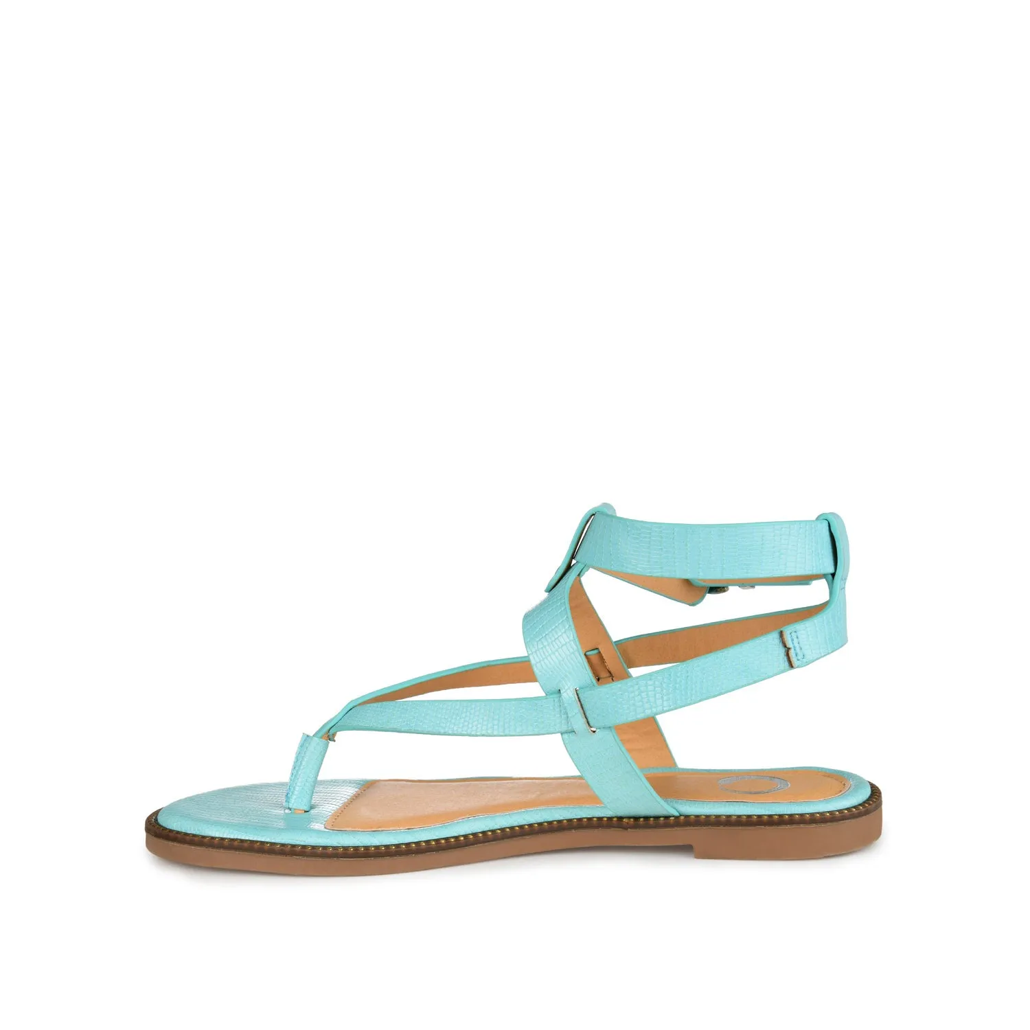 TANGIE MULTI STRAP SANDALS IN FAUX LEATHER laid back