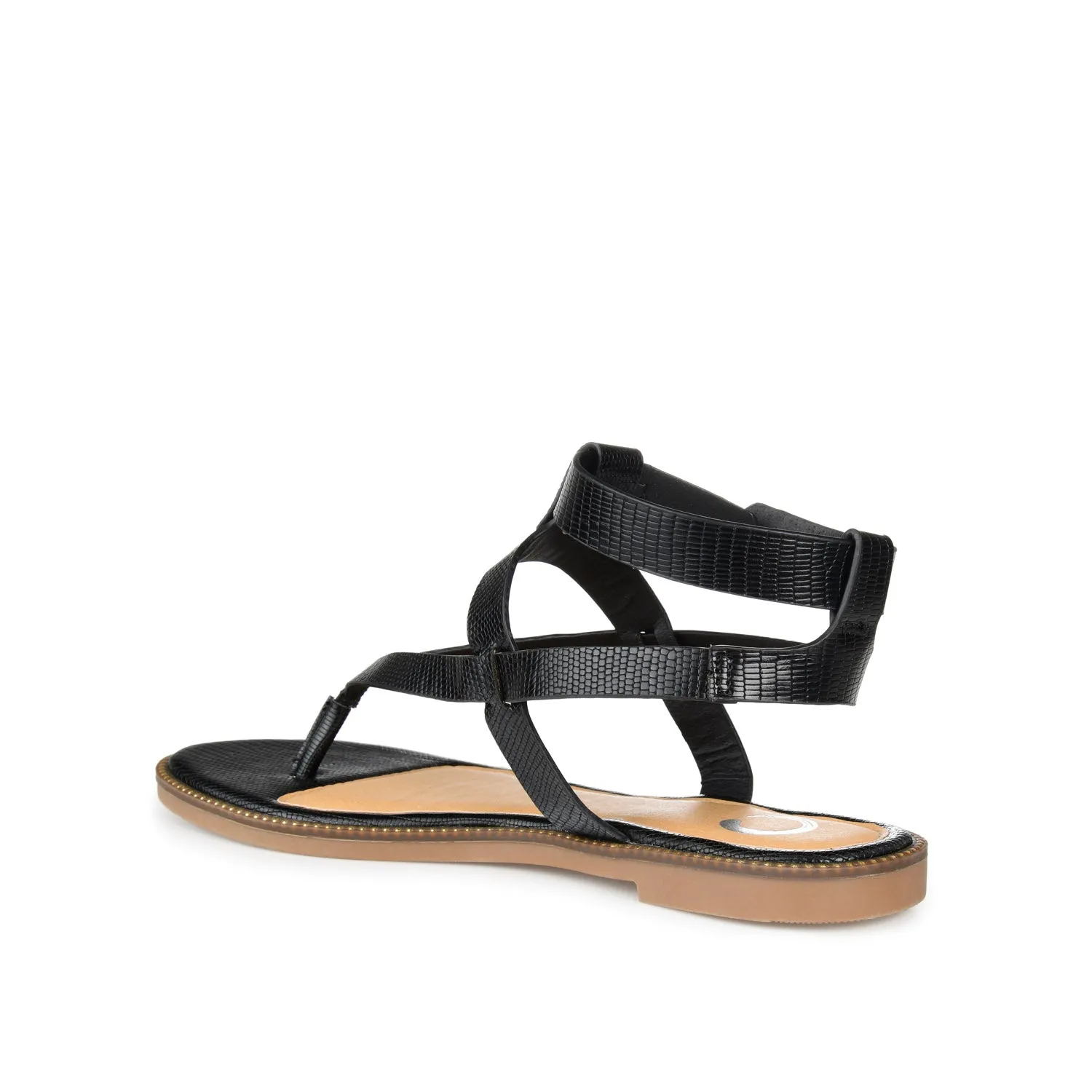 TANGIE MULTI STRAP SANDALS IN FAUX LEATHER laid back