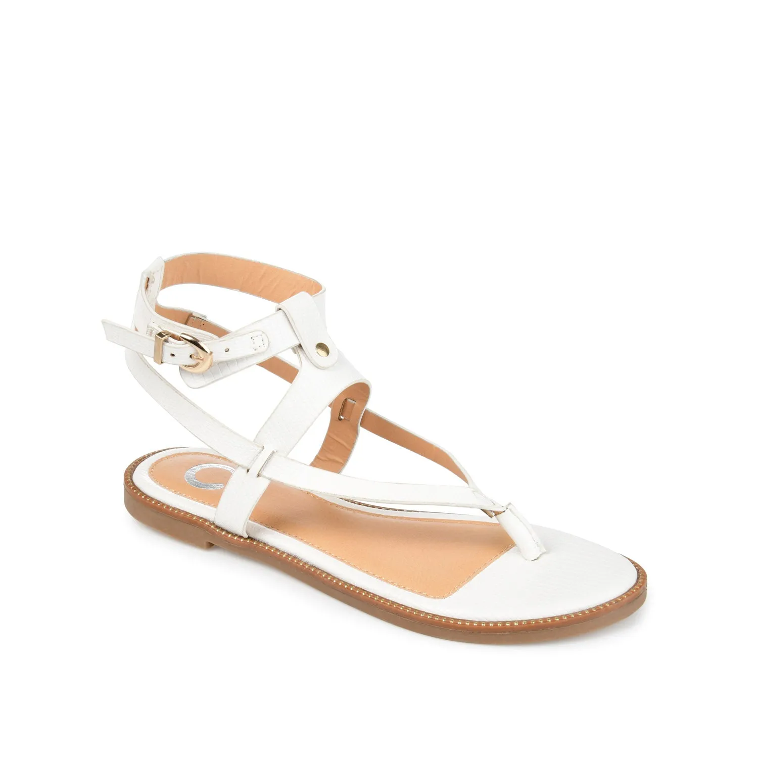 TANGIE MULTI STRAP SANDALS IN FAUX LEATHER laid back