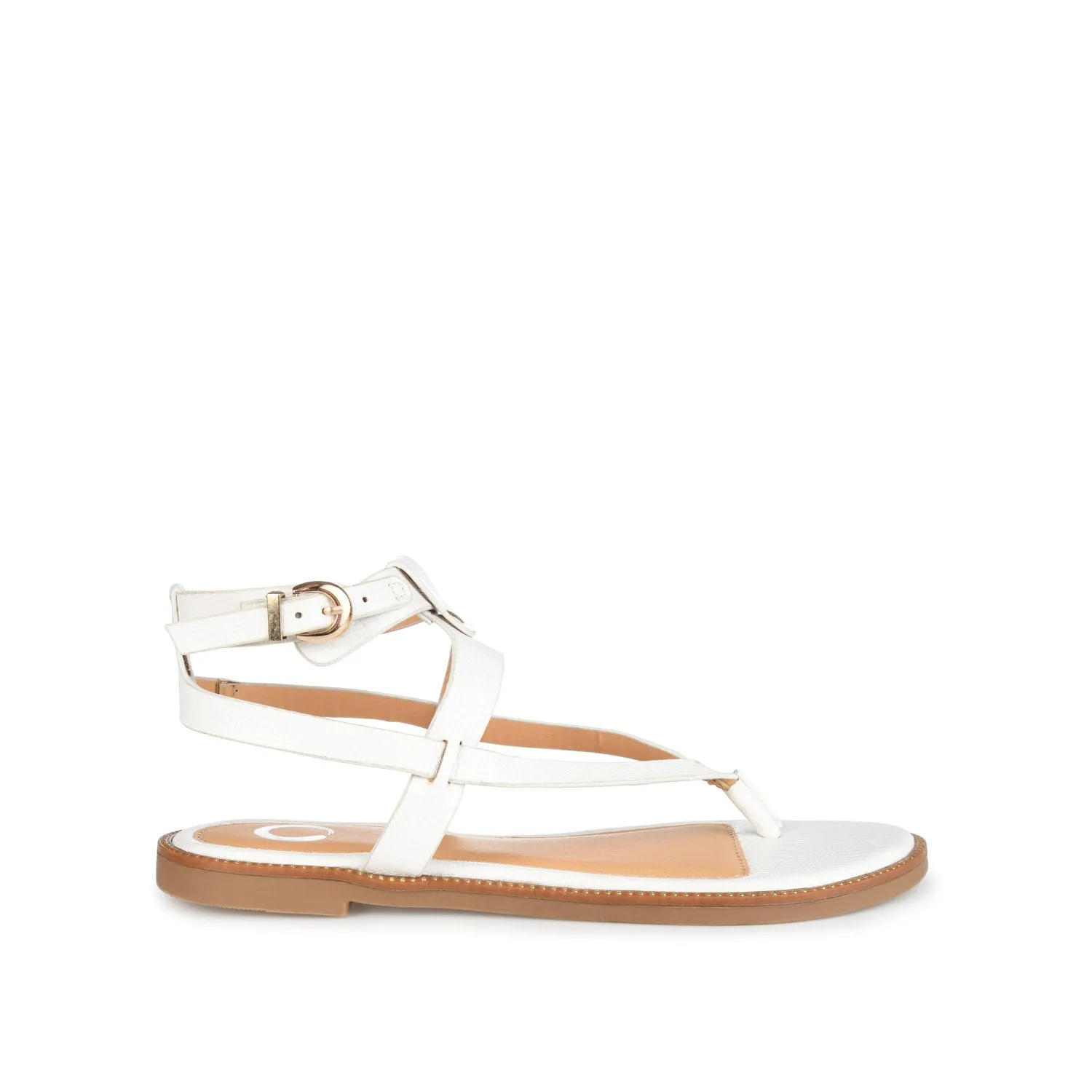 TANGIE MULTI STRAP SANDALS IN FAUX LEATHER laid back