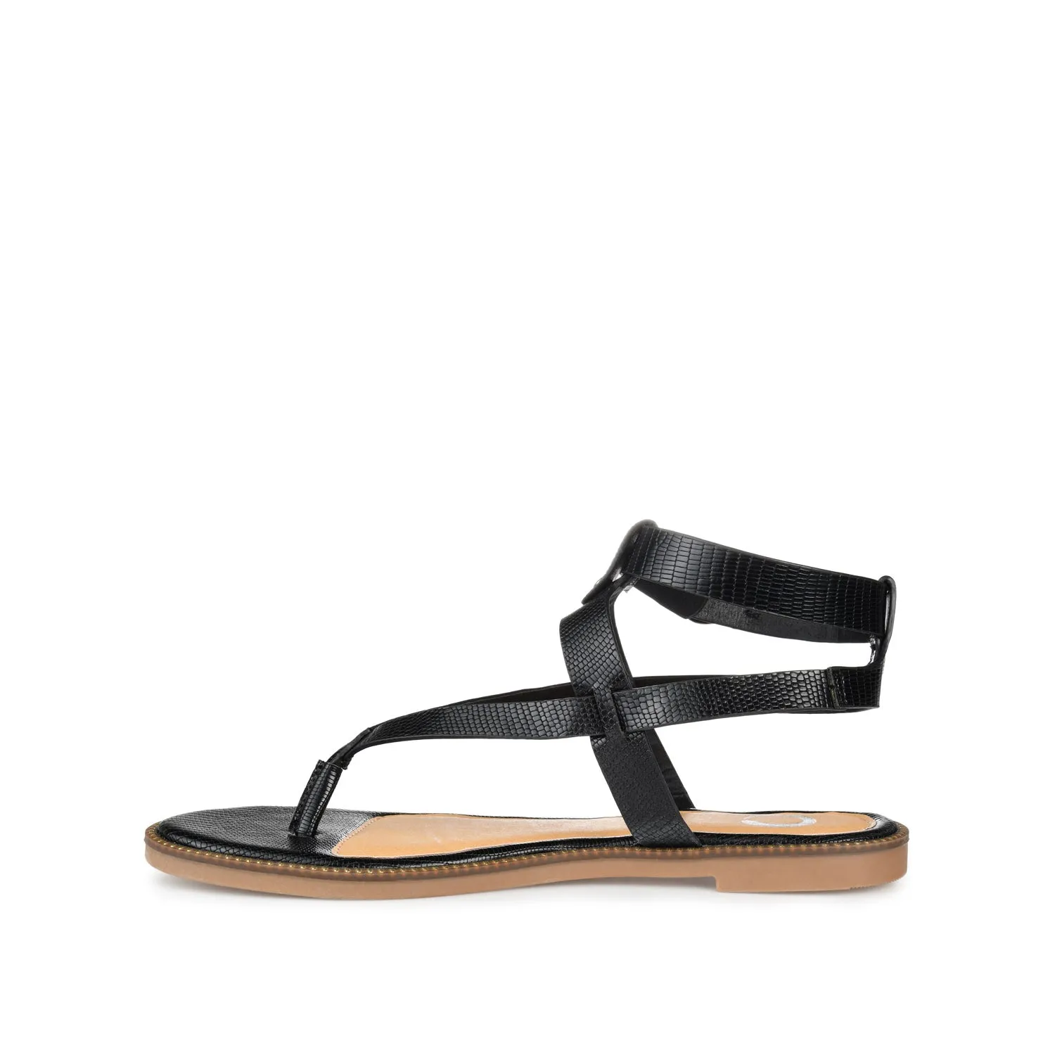 TANGIE MULTI STRAP SANDALS IN FAUX LEATHER laid back
