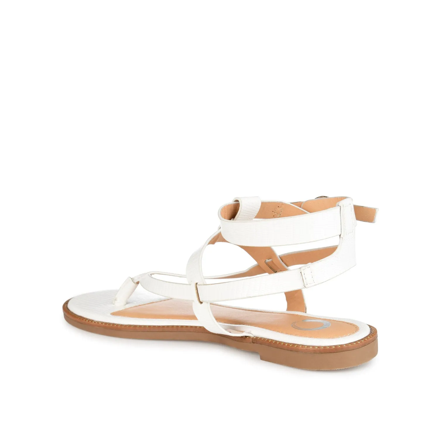 TANGIE MULTI STRAP SANDALS IN FAUX LEATHER laid back