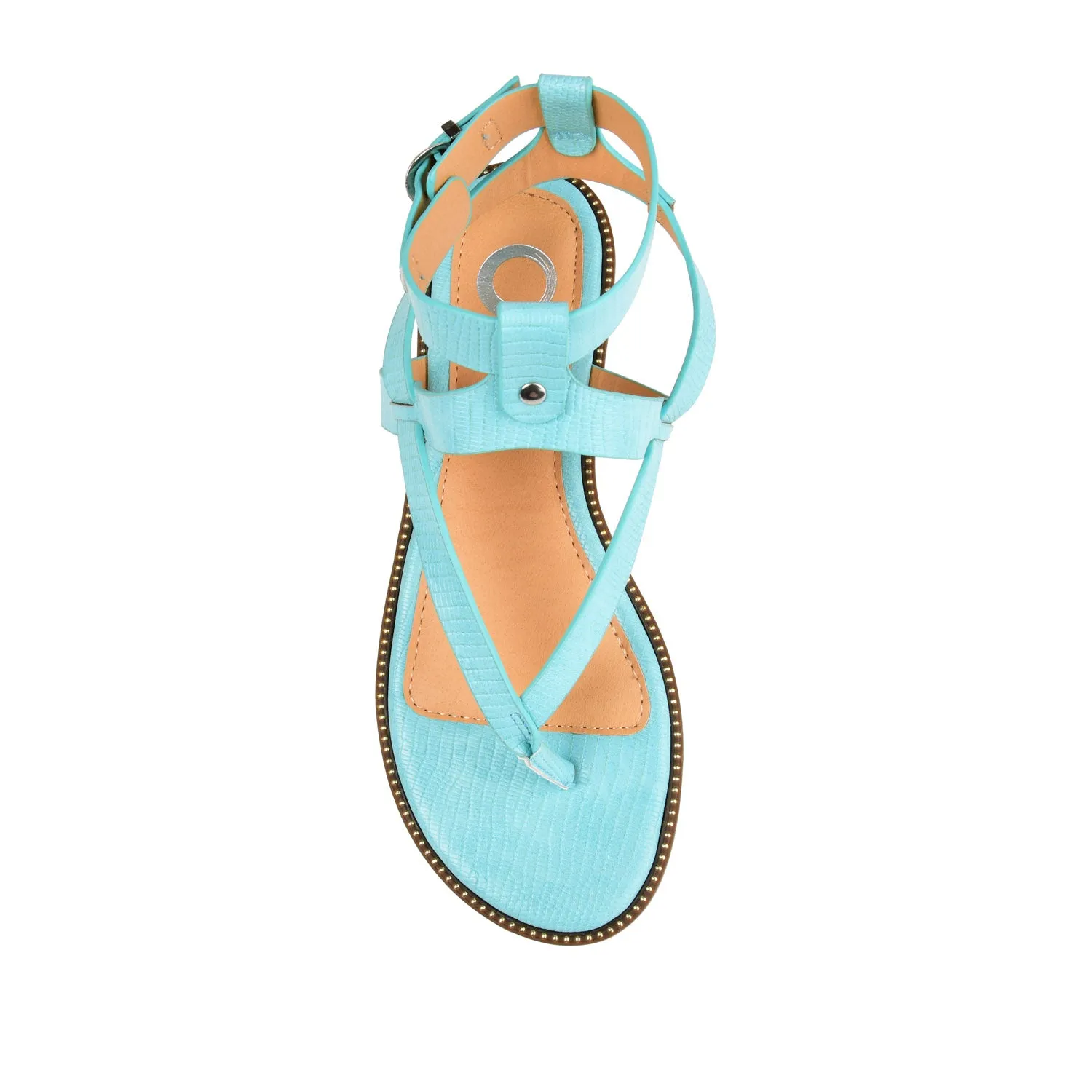 TANGIE MULTI STRAP SANDALS IN FAUX LEATHER laid back