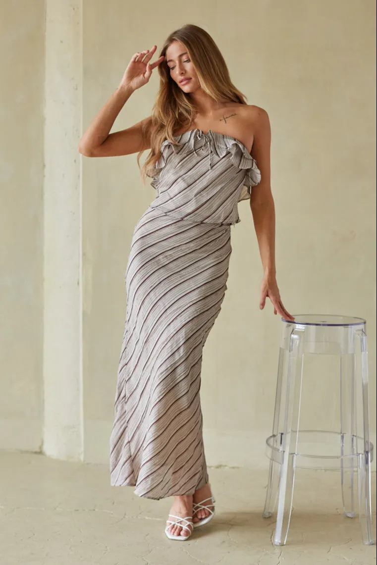 Tanya Striped Maxi Skirt city chill