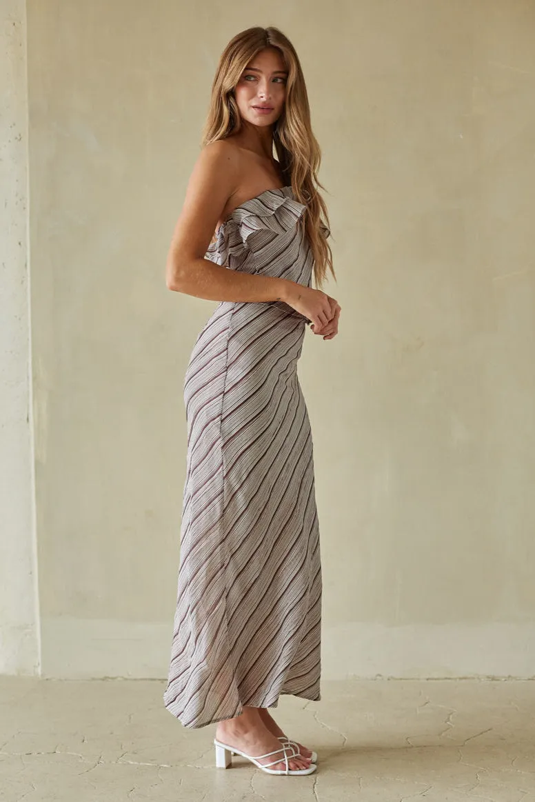 Tanya Striped Maxi Skirt city chill