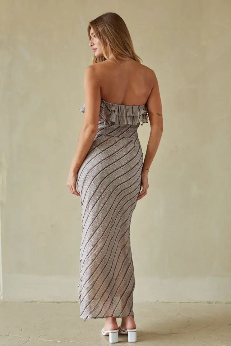 Tanya Striped Maxi Skirt city chill