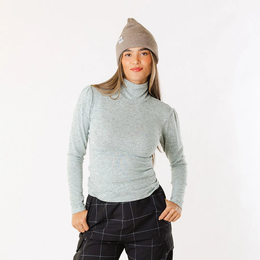 Tatum Turtleneck, Mint college soft