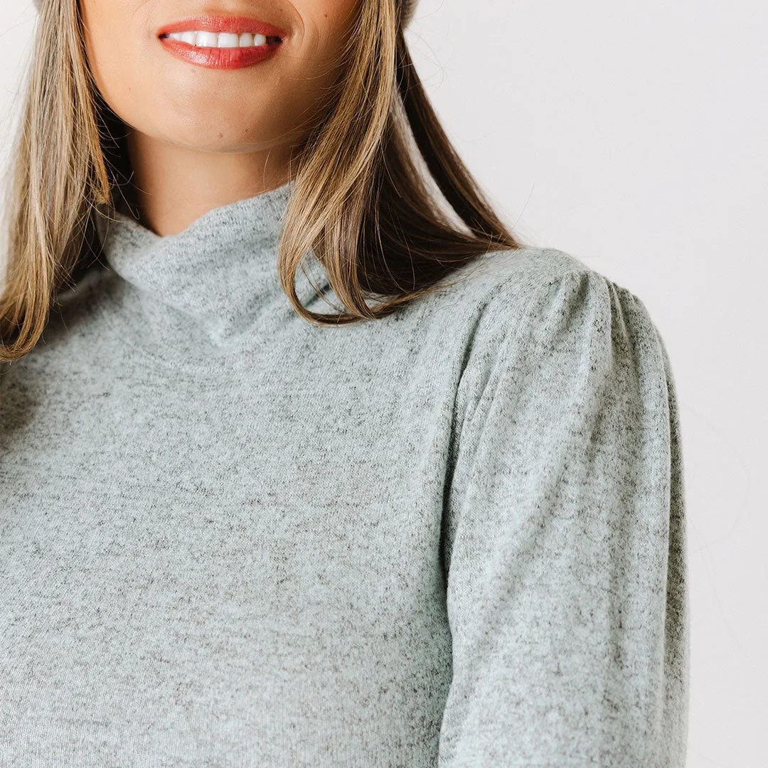 Tatum Turtleneck, Mint college soft