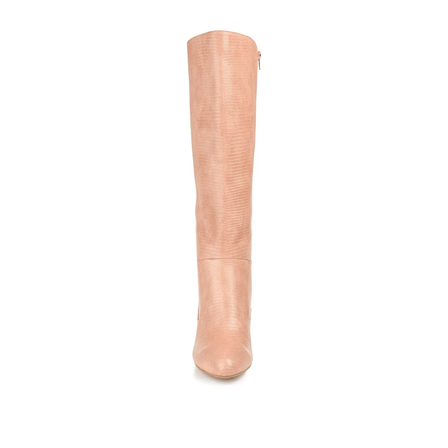 TAVIA KNEE-HIGH BOOTS IN FAUX LEATHER style kick