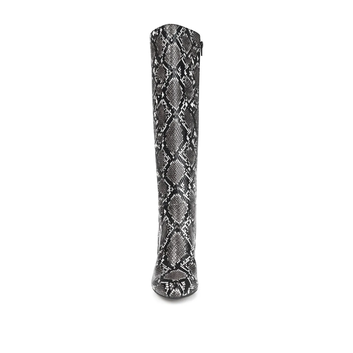 TAVIA KNEE-HIGH BOOTS IN FAUX LEATHER style kick