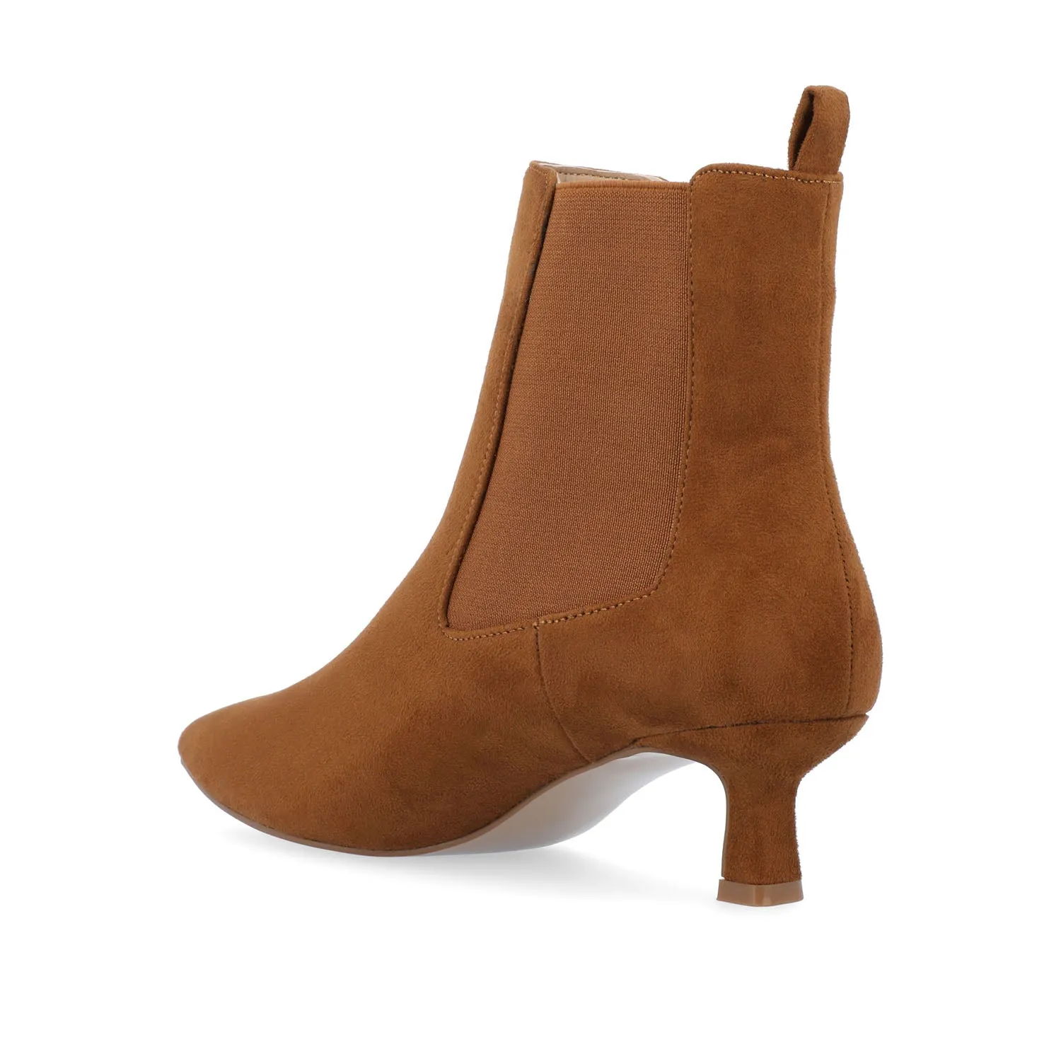 TENLEE CHELSEA BOOTIES IN FAUX SUEDE tight match