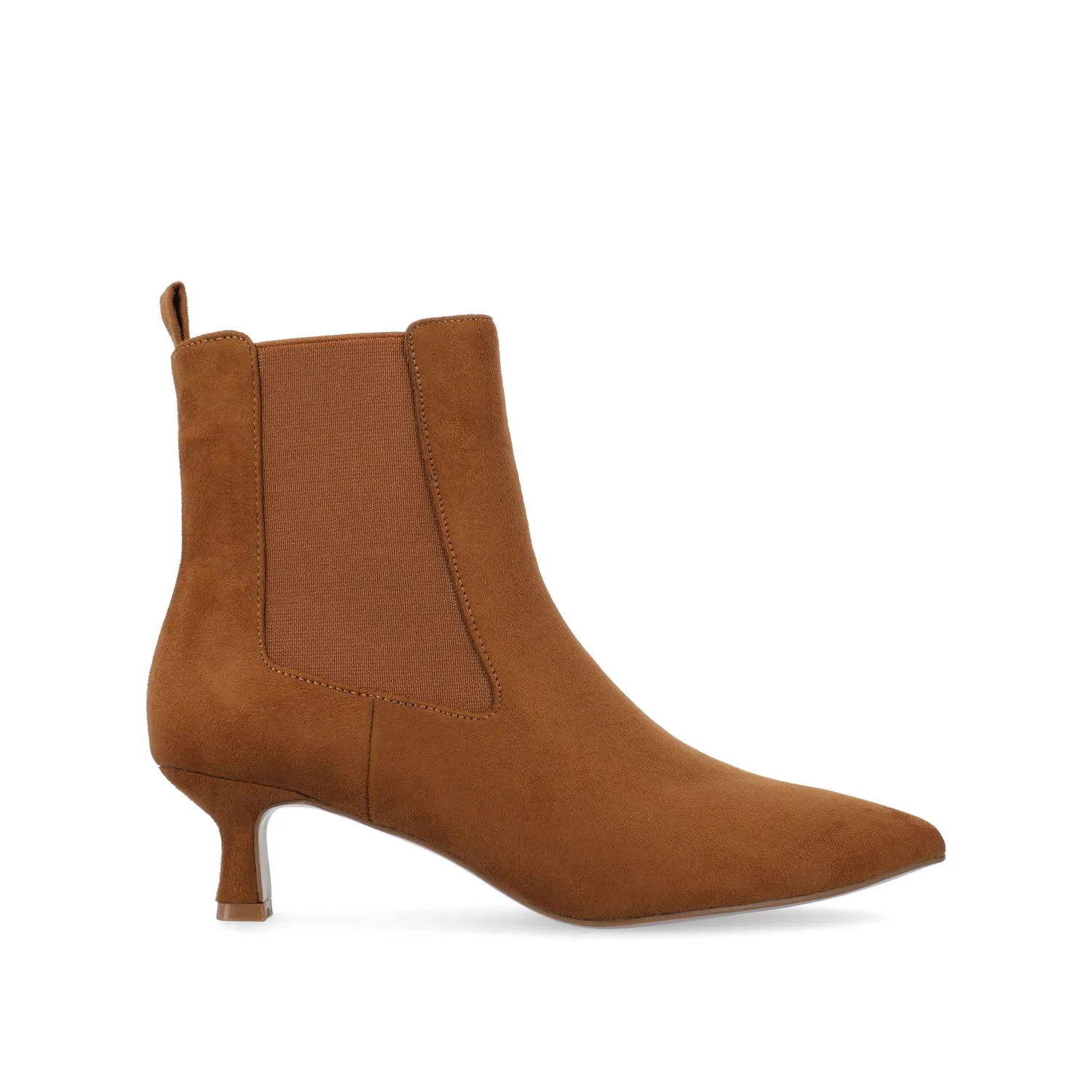 TENLEE CHELSEA BOOTIES IN FAUX SUEDE tight match