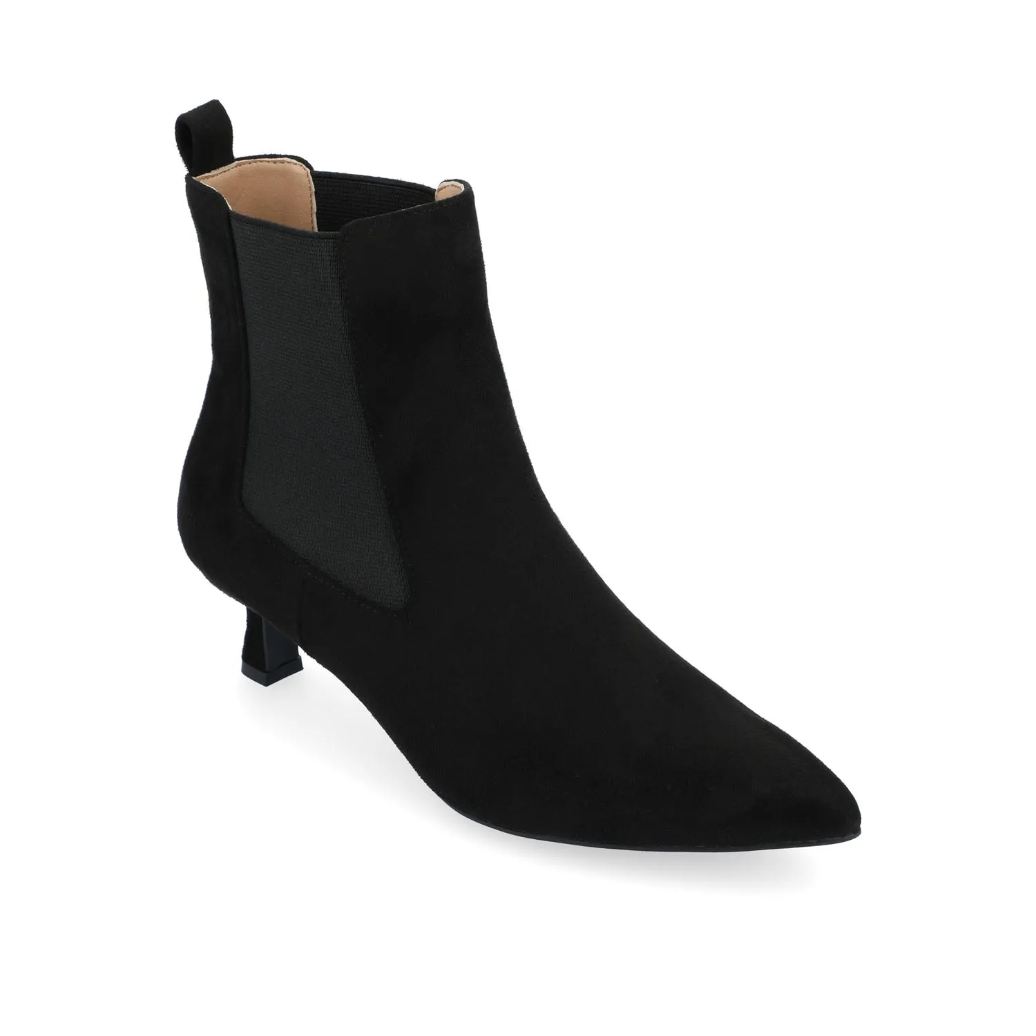 TENLEE CHELSEA BOOTIES IN FAUX SUEDE tight match