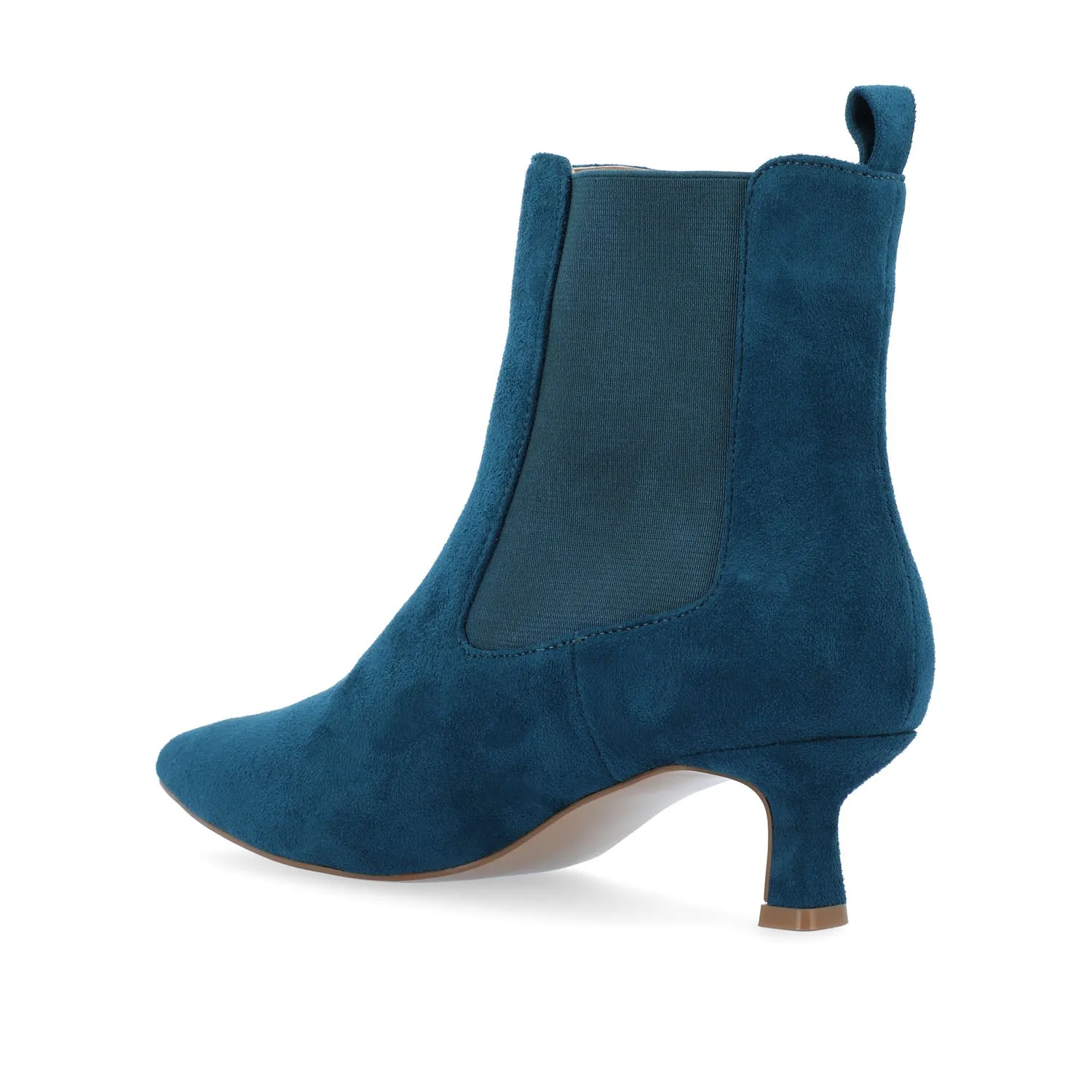 TENLEE CHELSEA BOOTIES IN FAUX SUEDE tight match